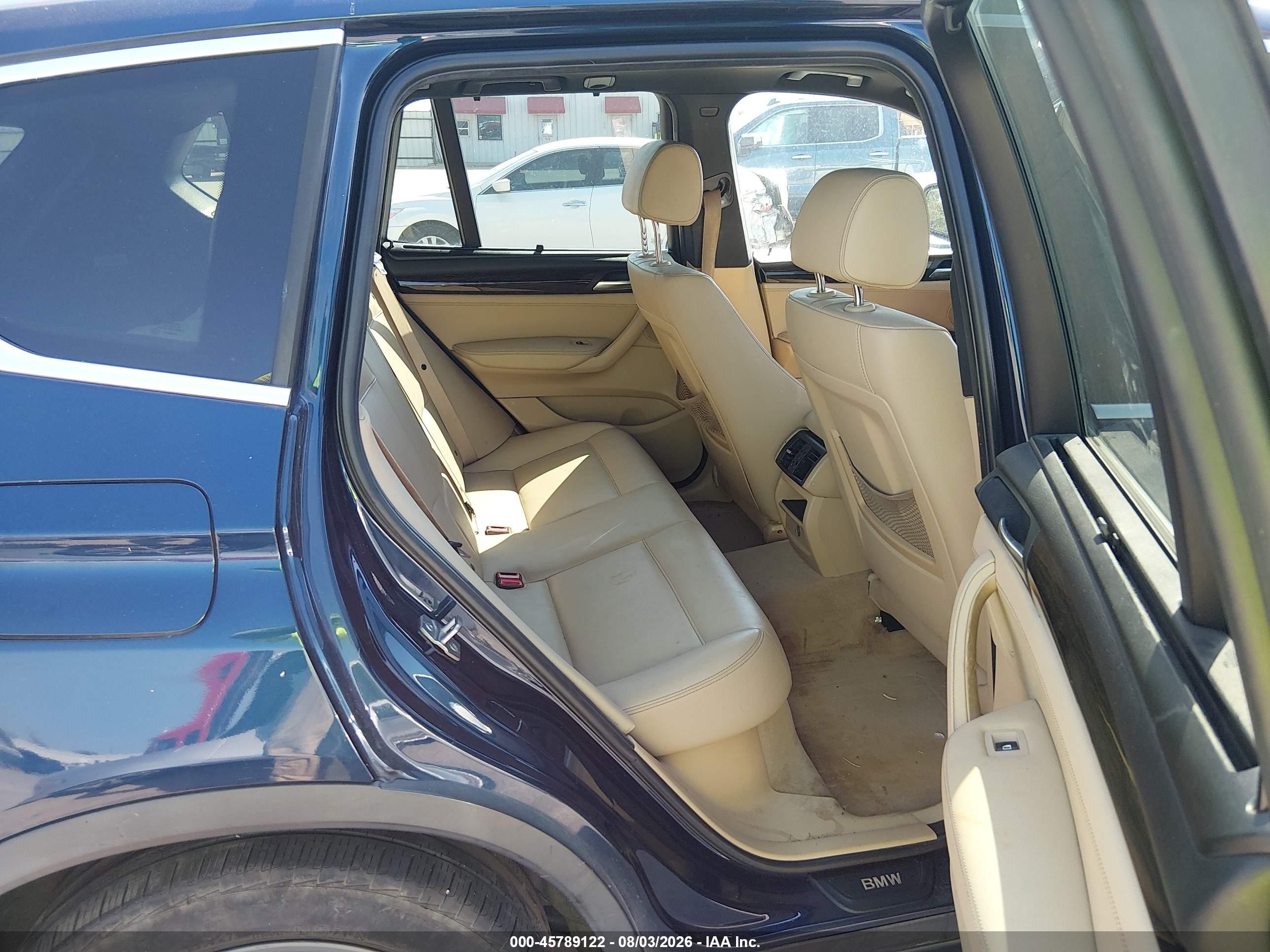 2013 Bmw X3 Xdrive28i Blue vin: 5UXWX9C5XD0A27831