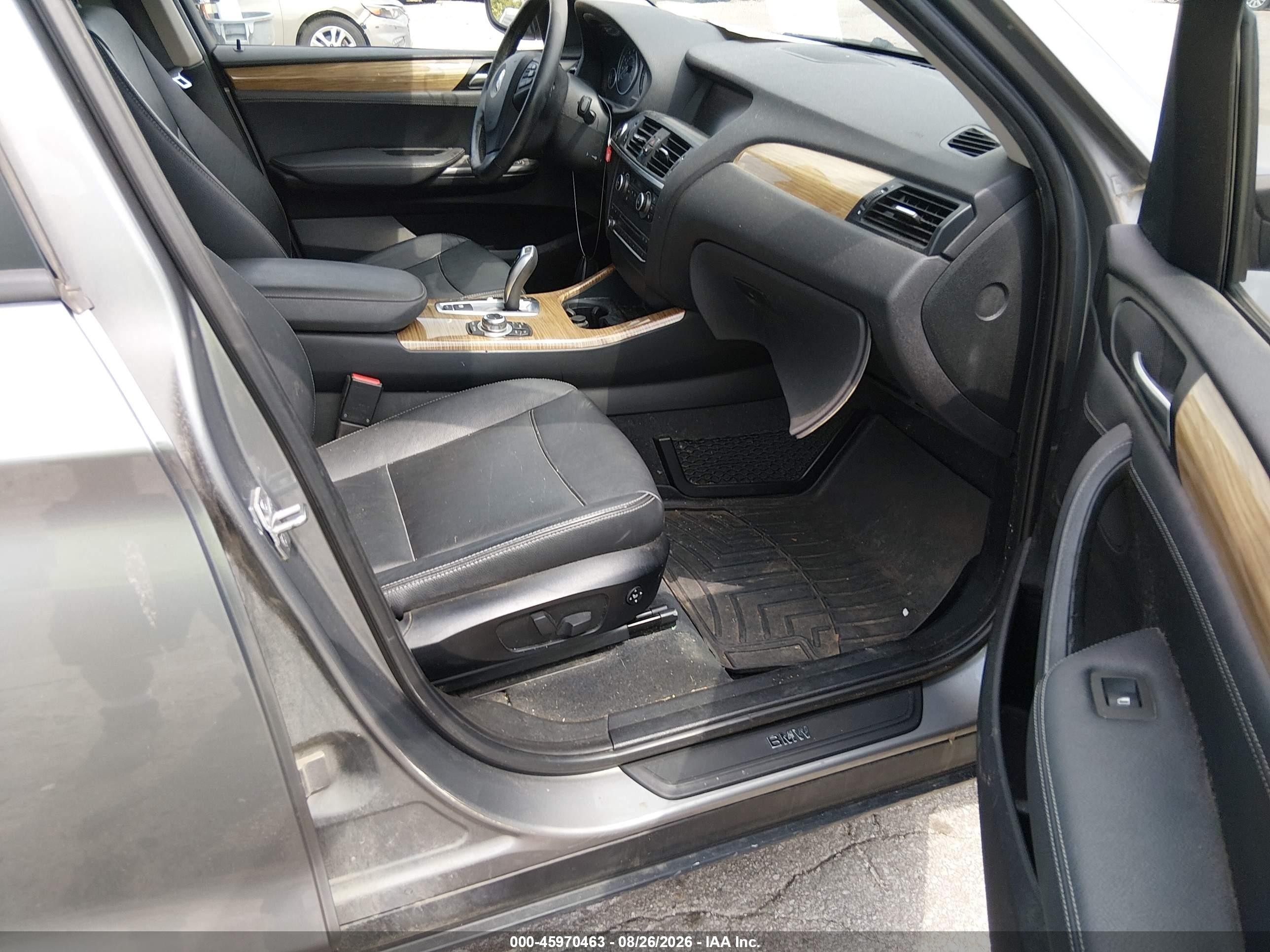 2013 Bmw X3 Xdrive28i Gray vin: 5UXWX9C5XD0A28445