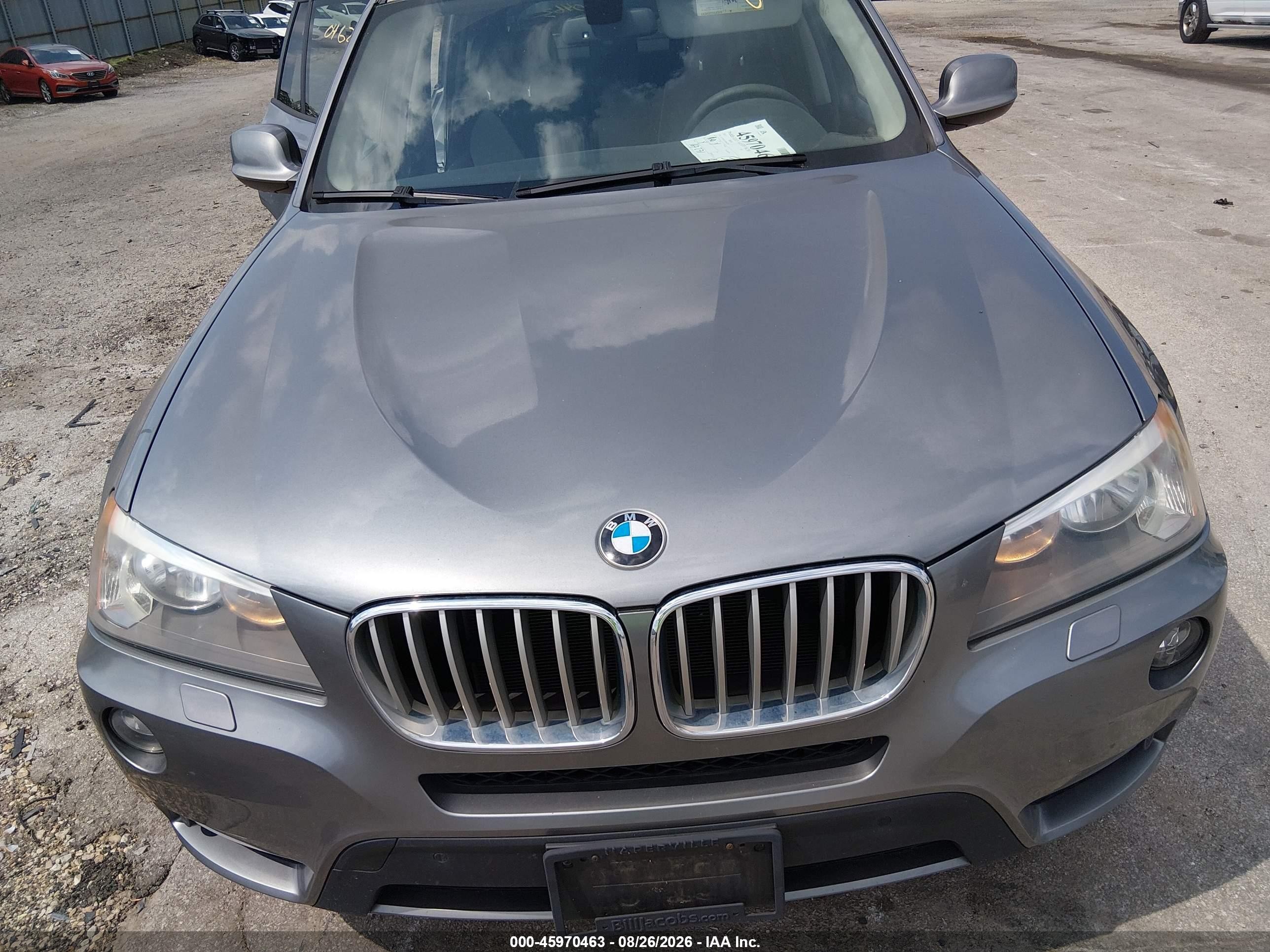 2013 Bmw X3 Xdrive28i Gray vin: 5UXWX9C5XD0A28445