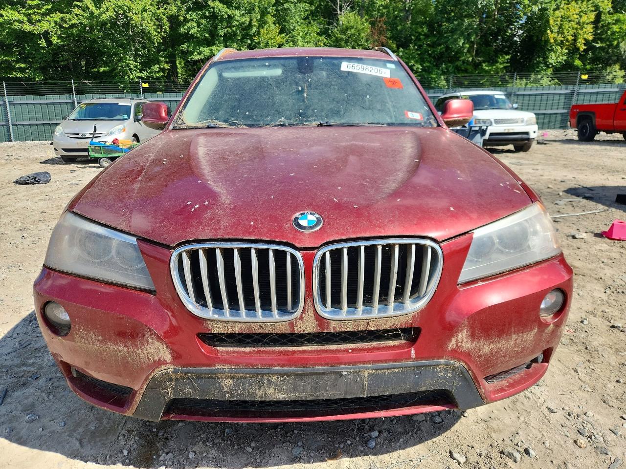 2013 Bmw X3 Xdrive28i Burgundy vin: 5UXWX9C5XD0A31278