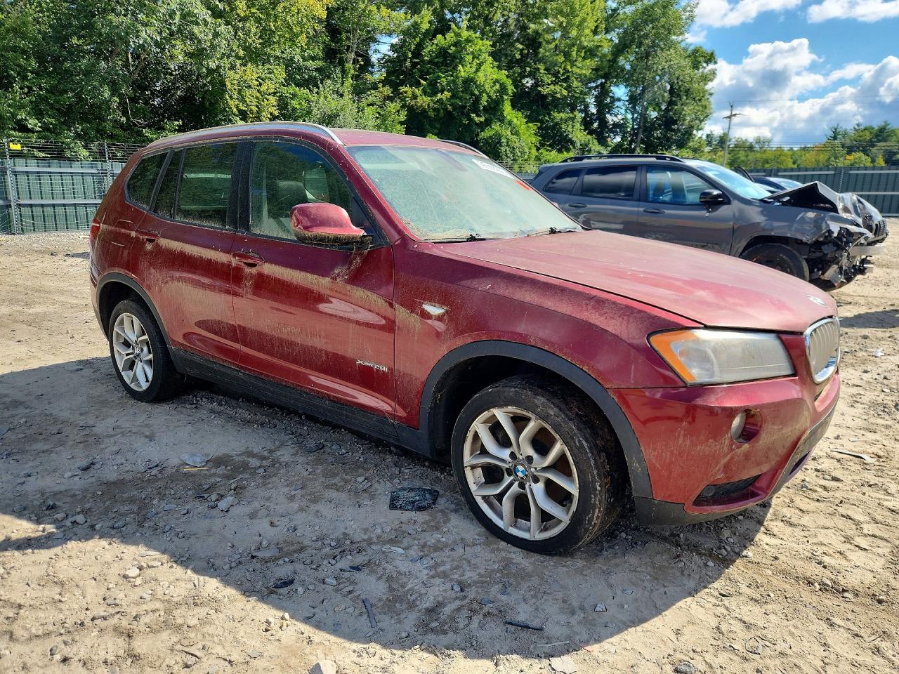 2013 Bmw X3 Xdrive28i Burgundy vin: 5UXWX9C5XD0A31278
