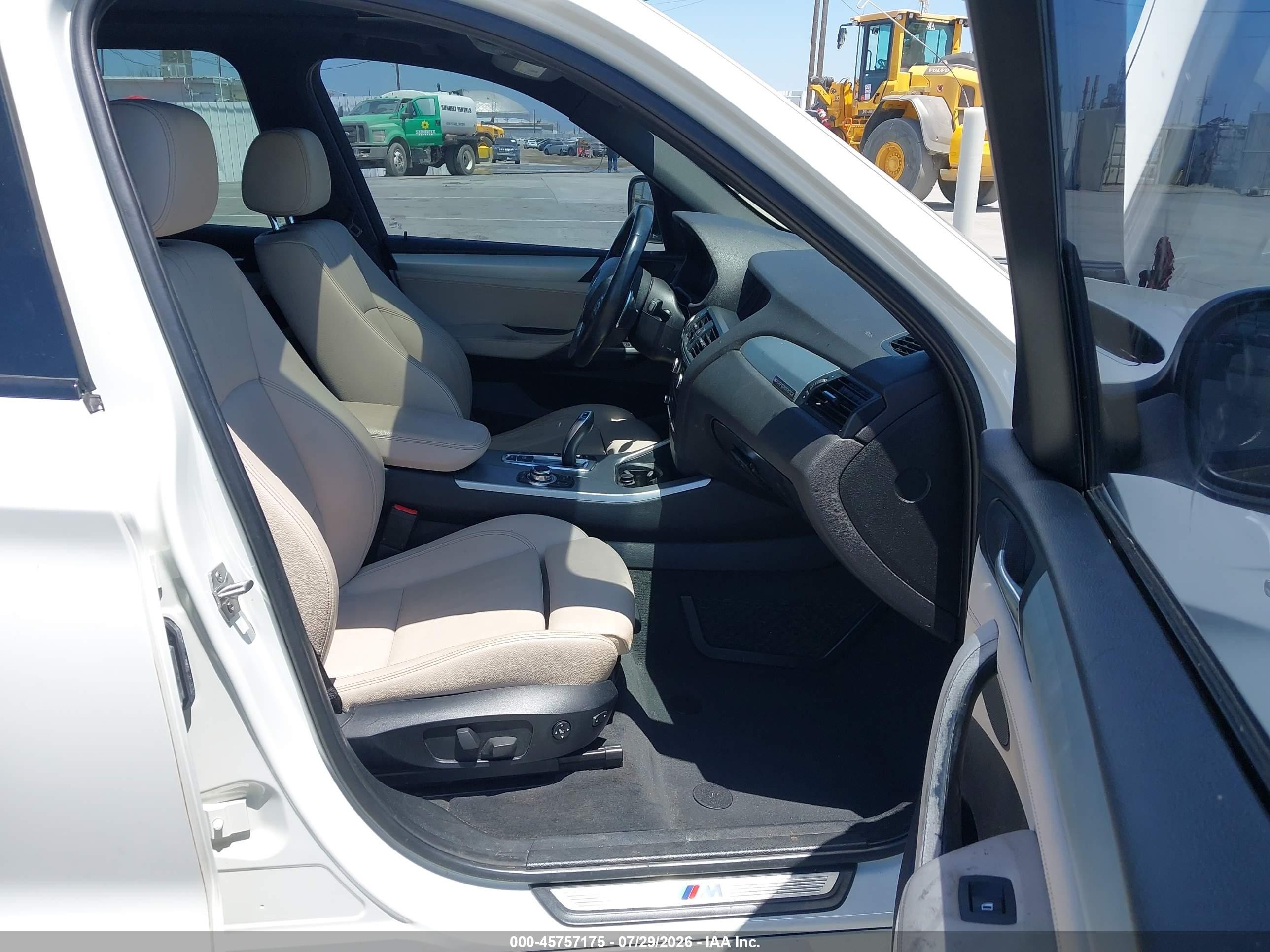 2013 Bmw X3 Xdrive28i White vin: 5UXWX9C5XD0A31362
