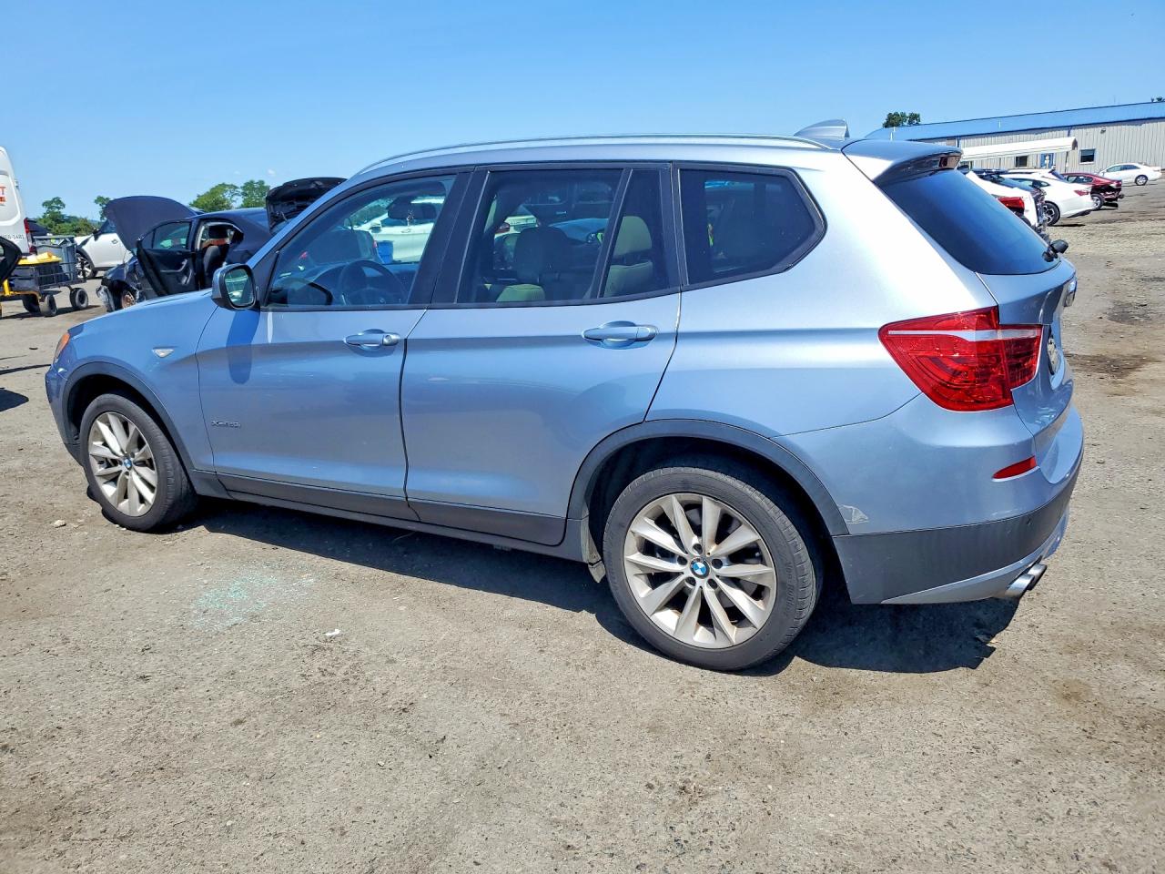 2013 Bmw X3 Xdrive28i Blue vin: 5UXWX9C5XD0D07152