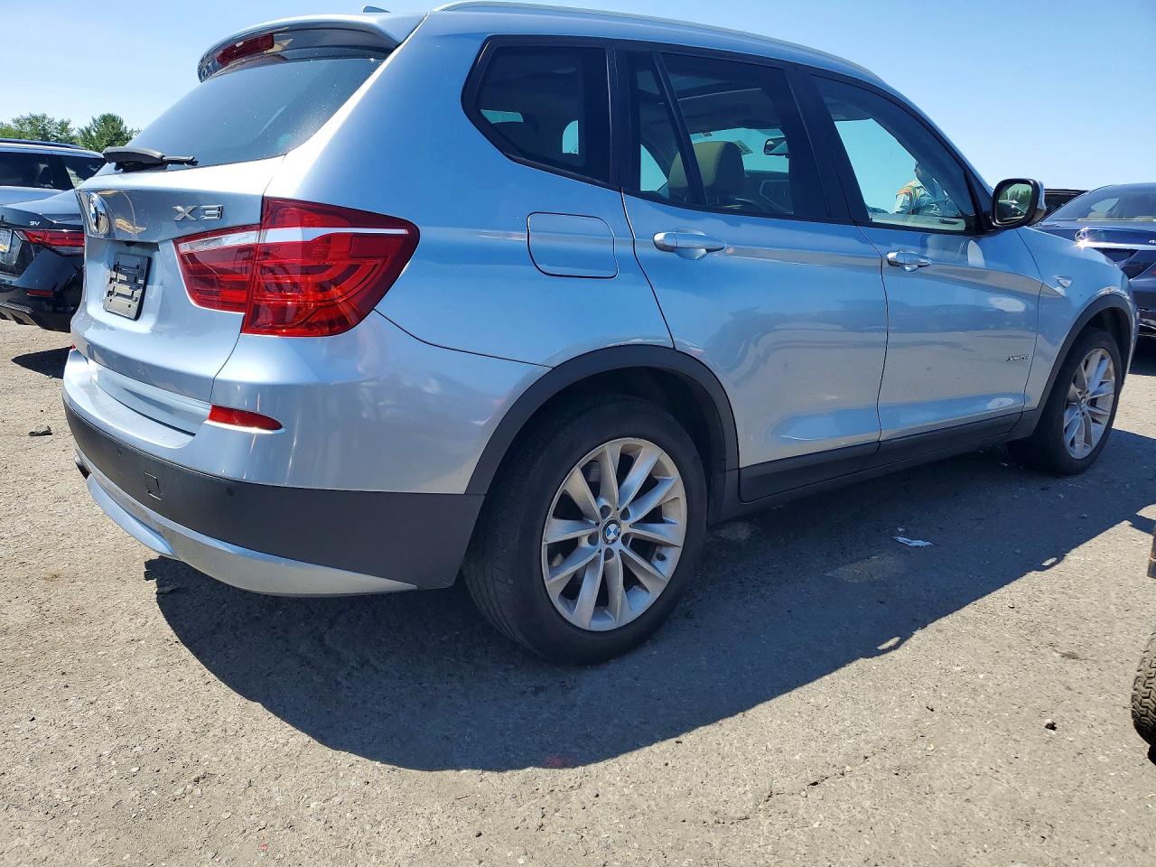 2013 Bmw X3 Xdrive28i Blue vin: 5UXWX9C5XD0D07152