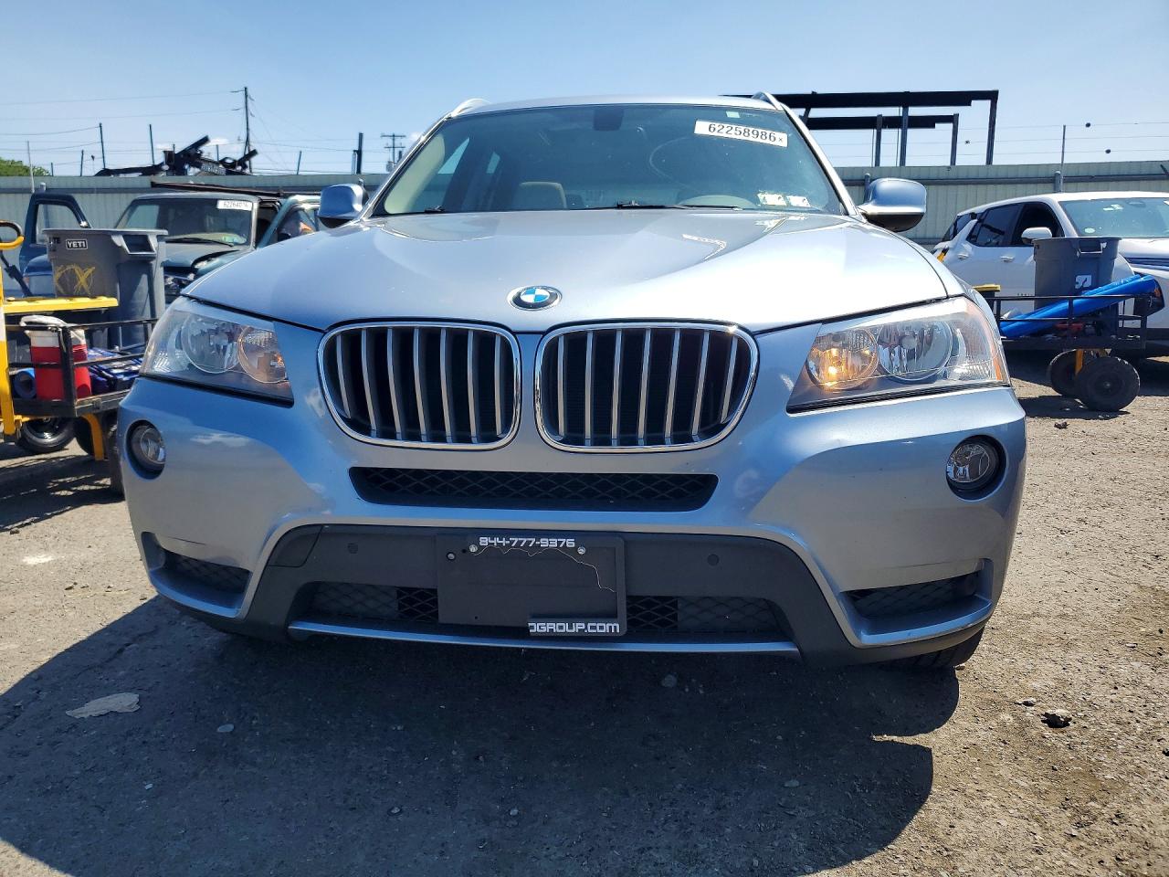 2013 Bmw X3 Xdrive28i Blue vin: 5UXWX9C5XD0D07152