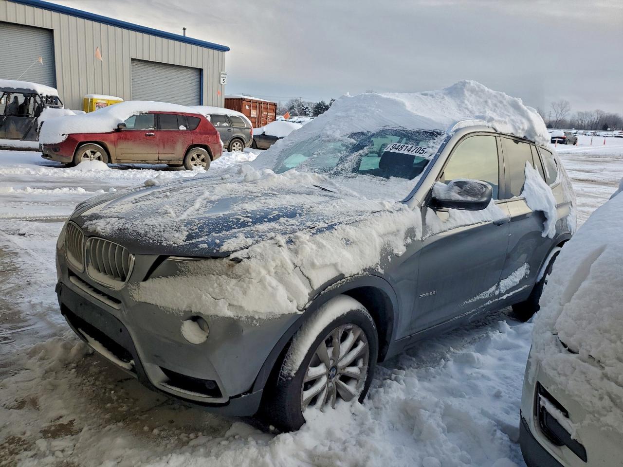 2013 Bmw X3 Xdrive28i Gray vin: 5UXWX9C5XD0D08625