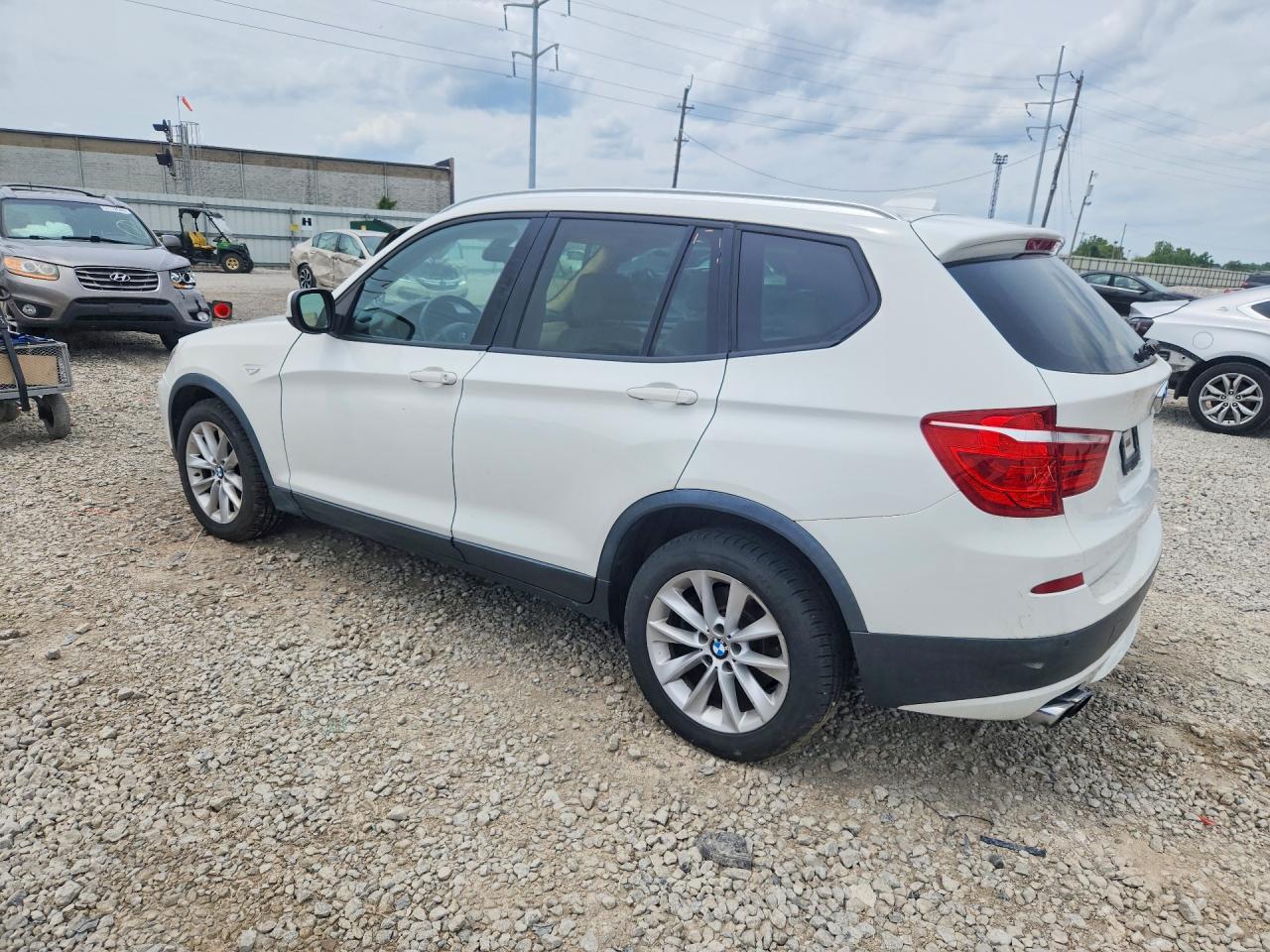 2013 Bmw X3 Xdrive28i White vin: 5UXWX9C5XD0D09032