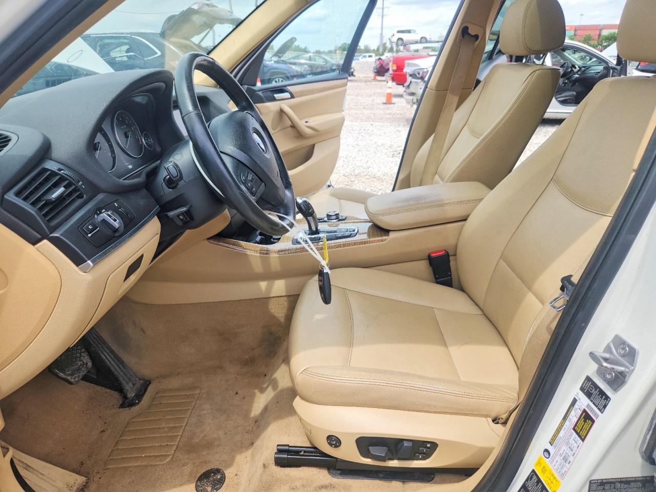 2013 Bmw X3 Xdrive28i White vin: 5UXWX9C5XD0D09032