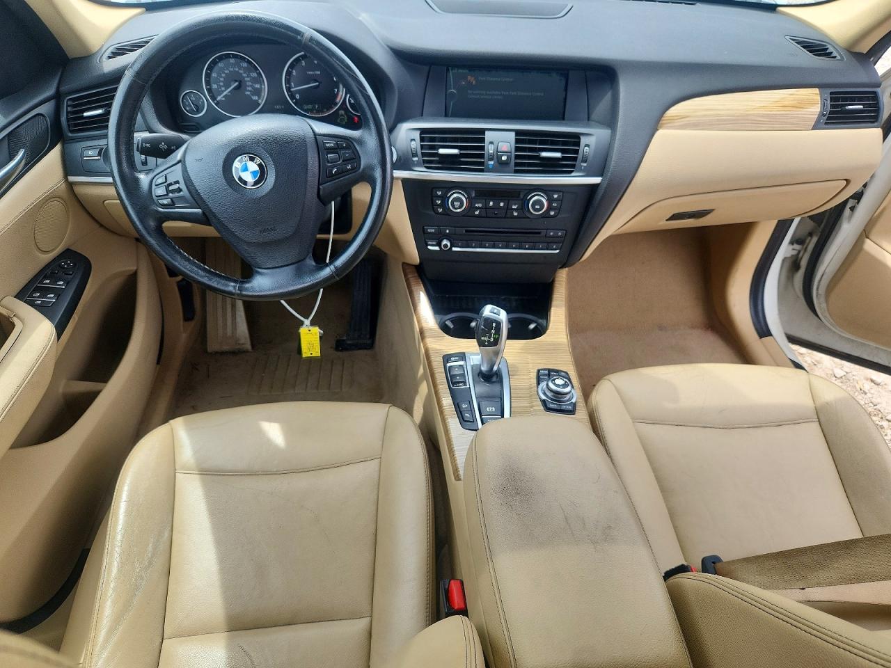 2013 Bmw X3 Xdrive28i White vin: 5UXWX9C5XD0D09032