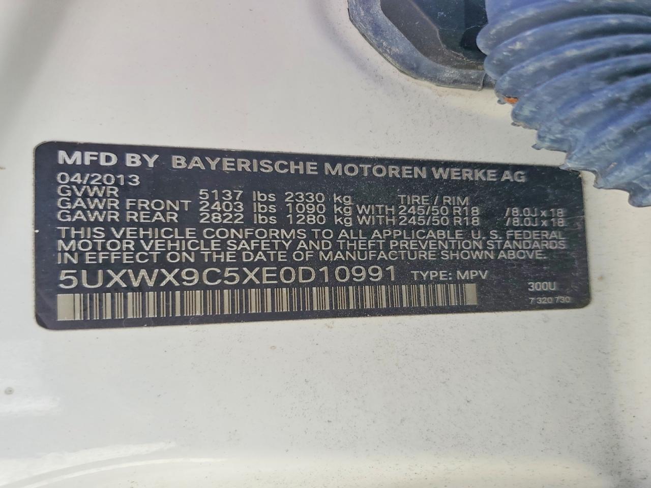 2014 Bmw X3 Xdrive28i Бежевый vin: 5UXWX9C5XE0D10991