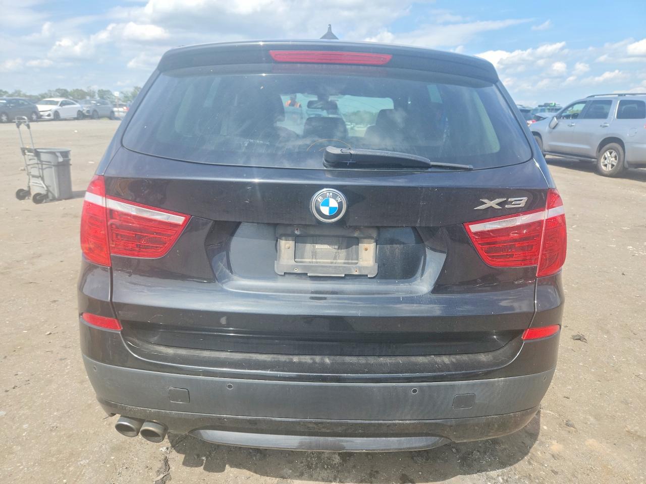 2014 Bmw X3 Xdrive28i Black vin: 5UXWX9C5XE0D16872