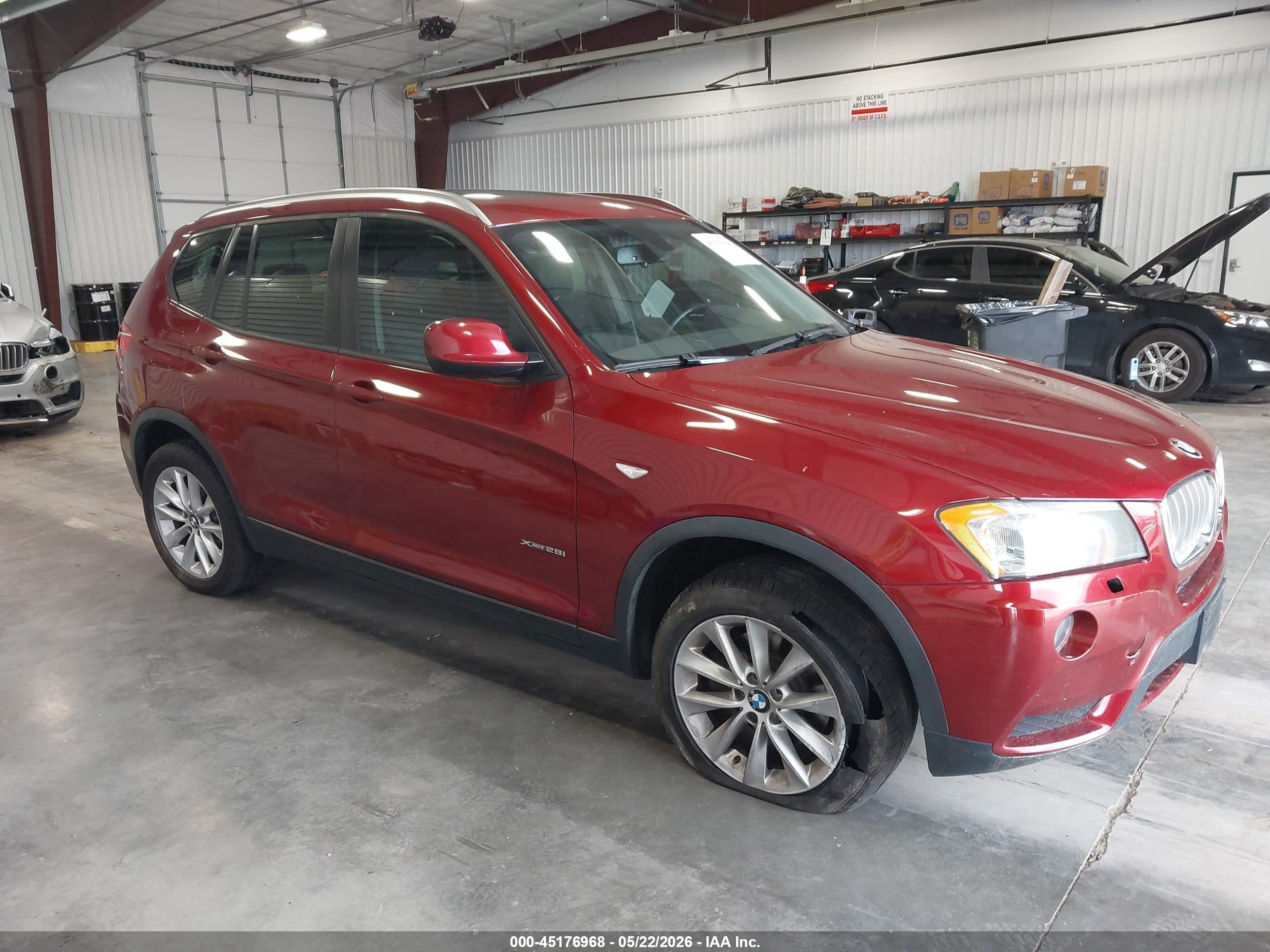 2014 Bmw X3 Xdrive28i Red vin: 5UXWX9C5XE0D17097