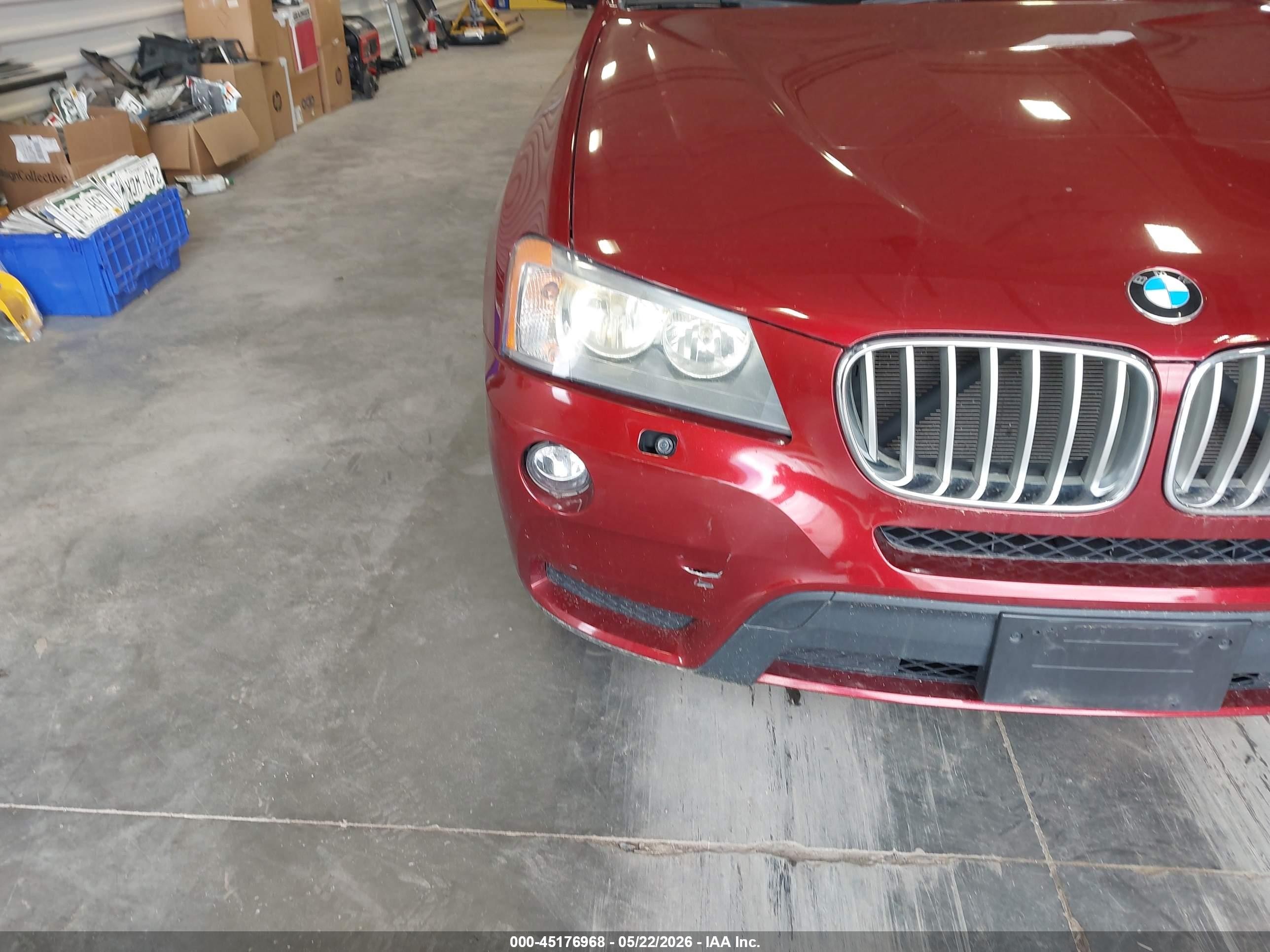 2014 Bmw X3 Xdrive28i Red vin: 5UXWX9C5XE0D17097