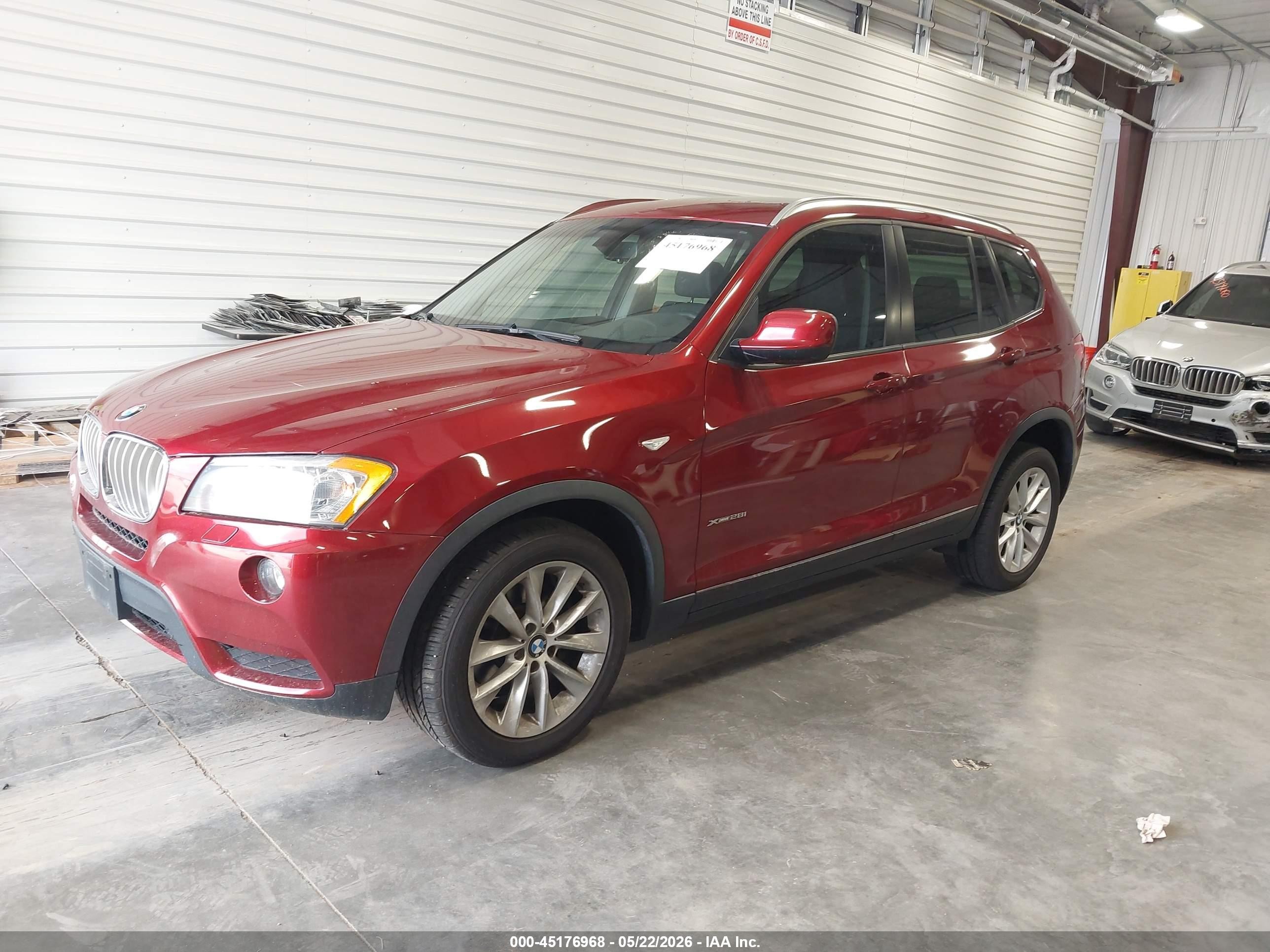 2014 Bmw X3 Xdrive28i Red vin: 5UXWX9C5XE0D17097