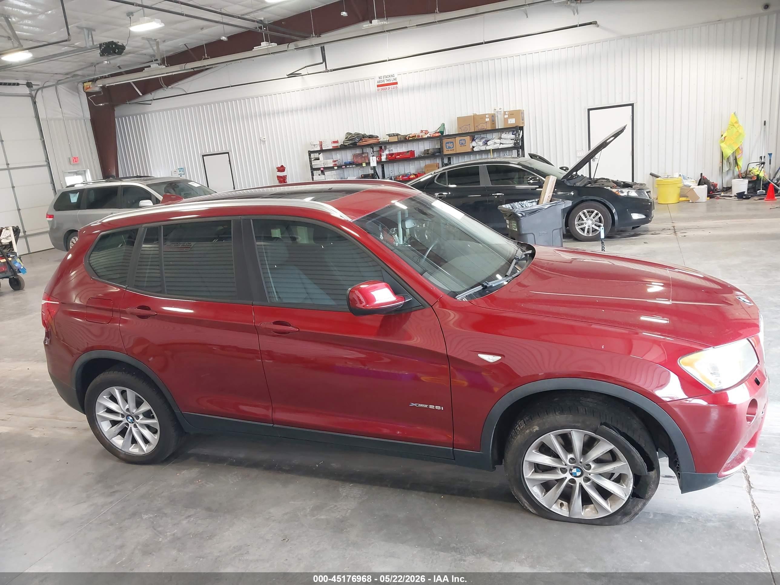 2014 Bmw X3 Xdrive28i Red vin: 5UXWX9C5XE0D17097