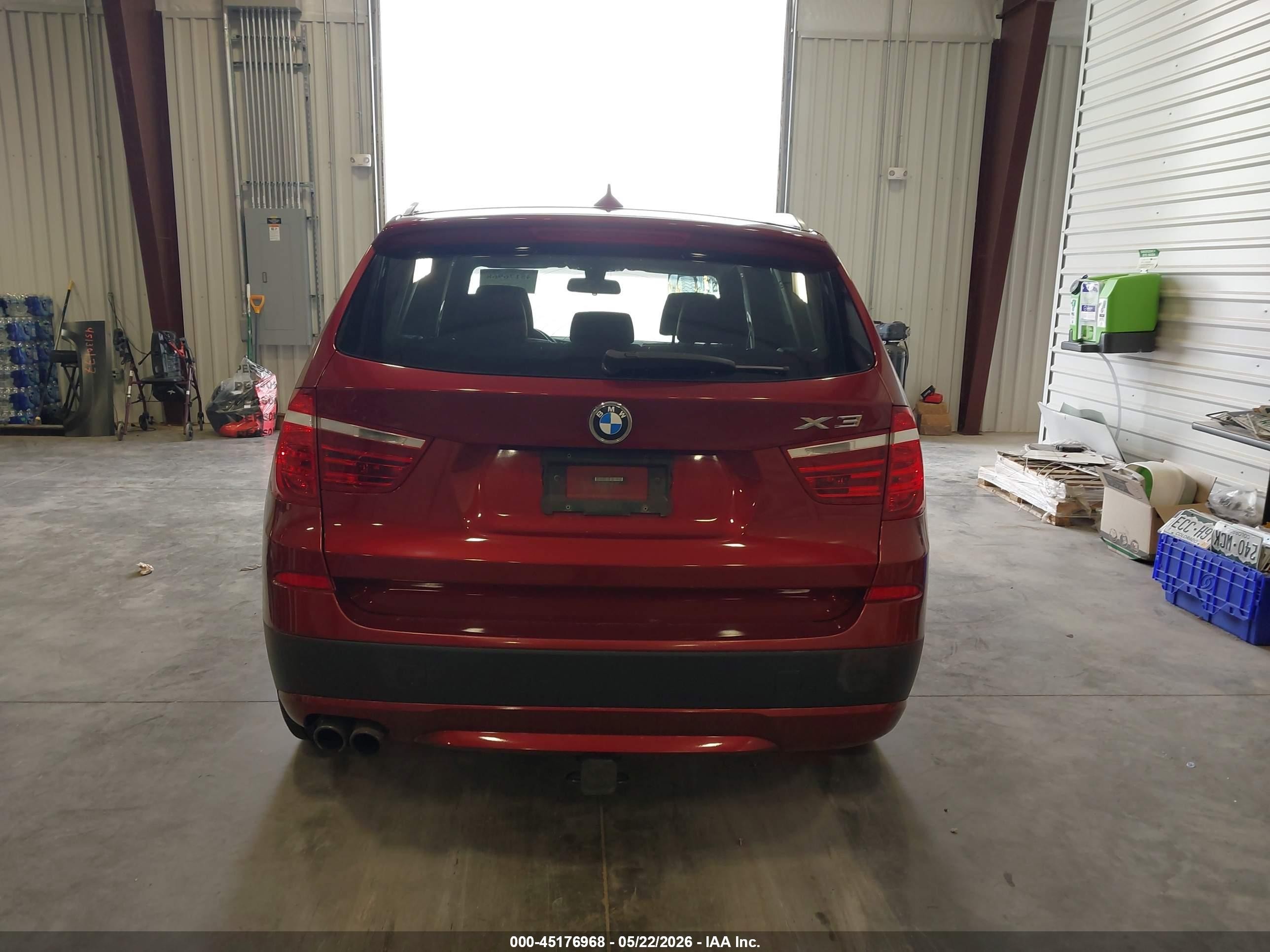 2014 Bmw X3 Xdrive28i Red vin: 5UXWX9C5XE0D17097