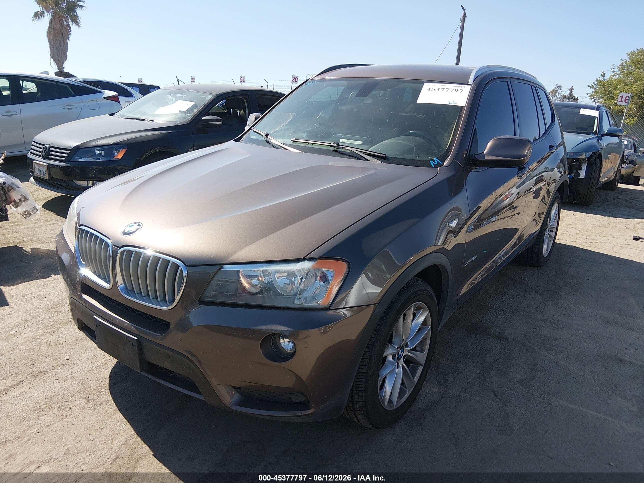 2014 Bmw X3 Xdrive28i Коричневый vin: 5UXWX9C5XE0D24485