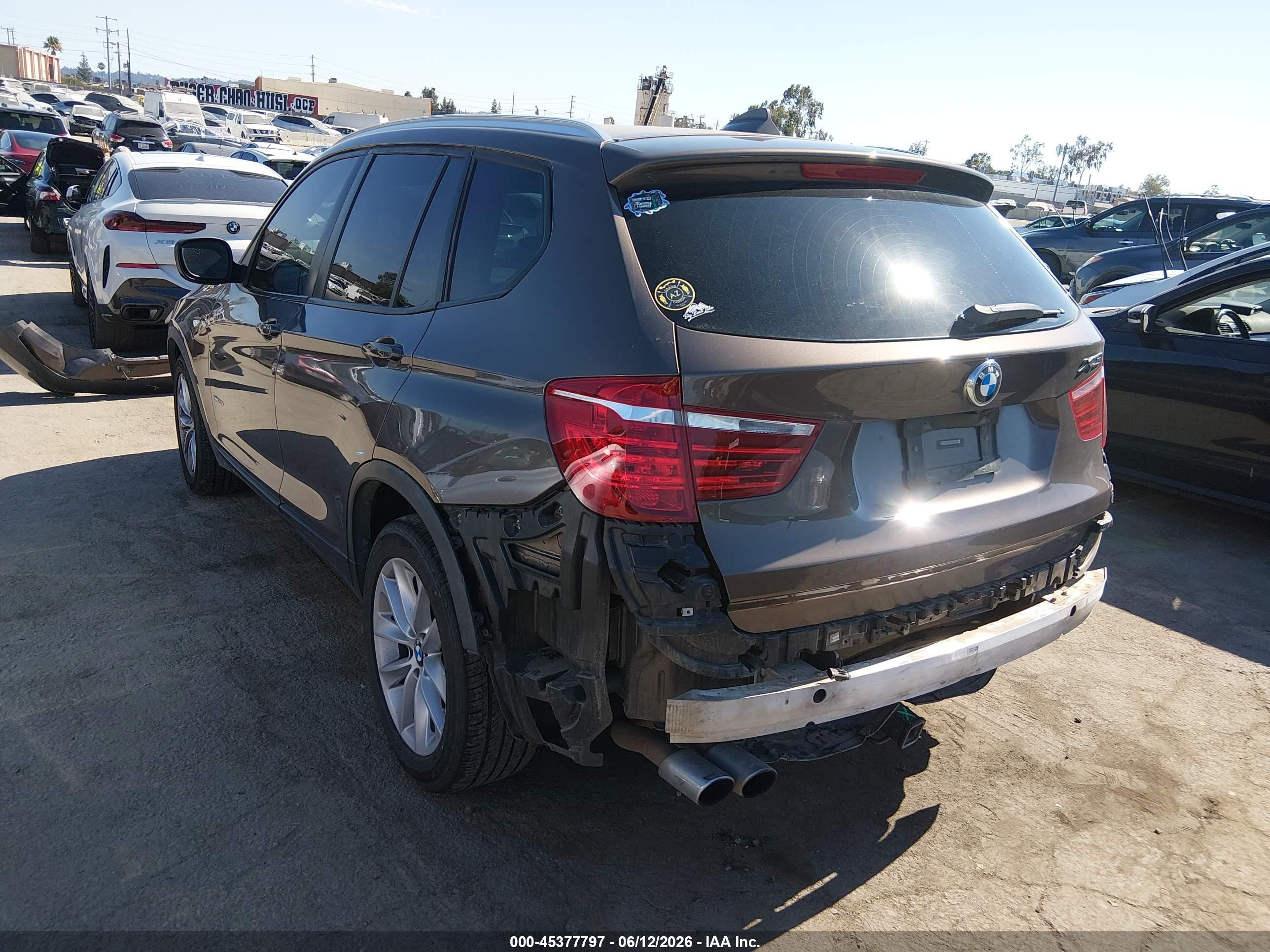 2014 Bmw X3 Xdrive28i Коричневый vin: 5UXWX9C5XE0D24485