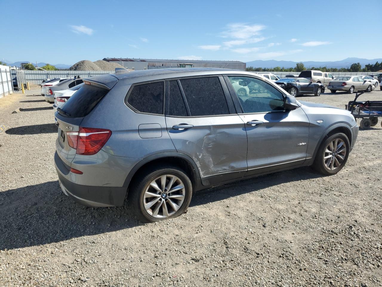 2014 Bmw X3 Xdrive28i Charcoal vin: 5UXWX9C5XE0D29315