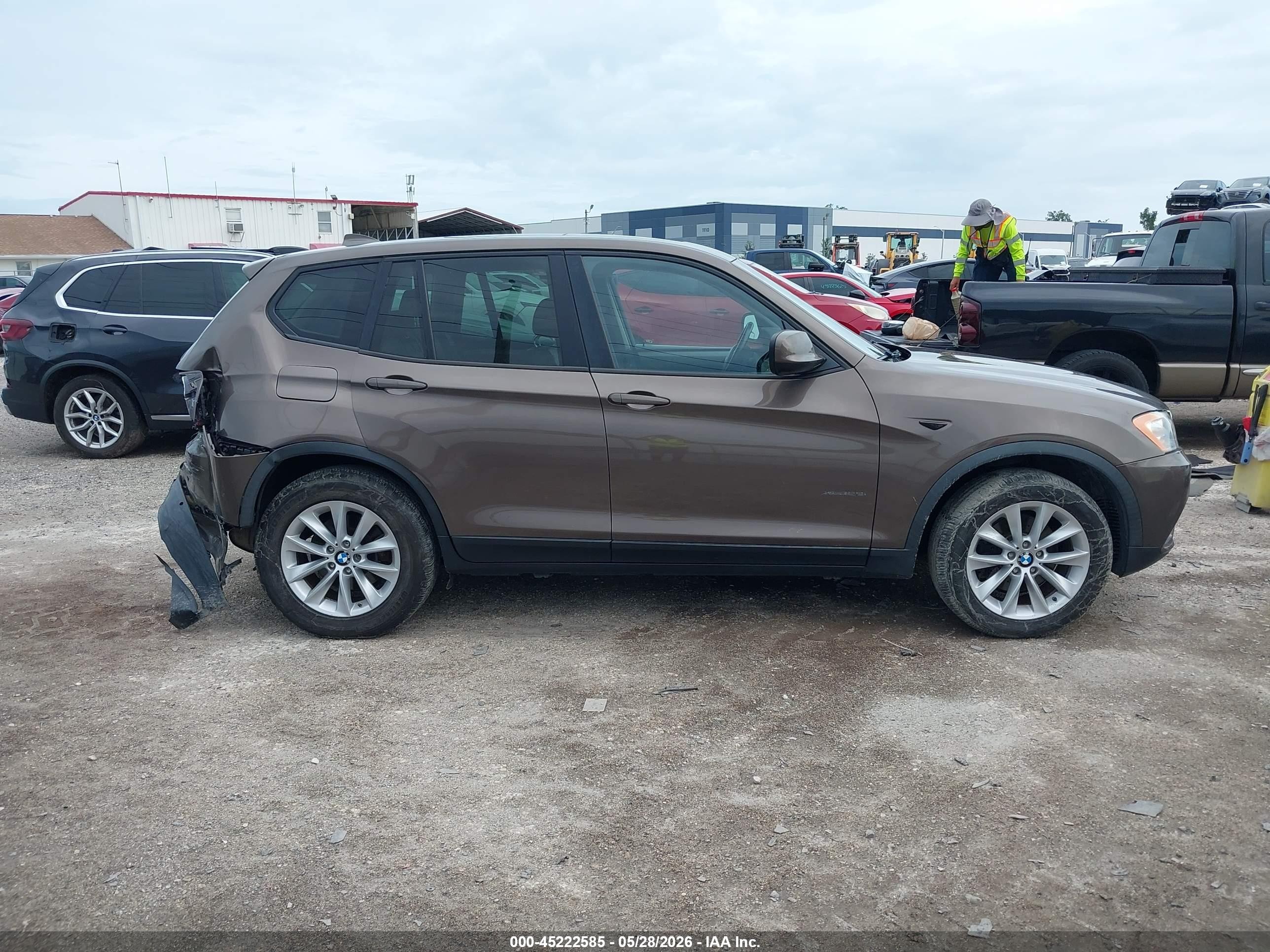 2014 Bmw X3 Xdrive28i Brown vin: 5UXWX9C5XE0D32487