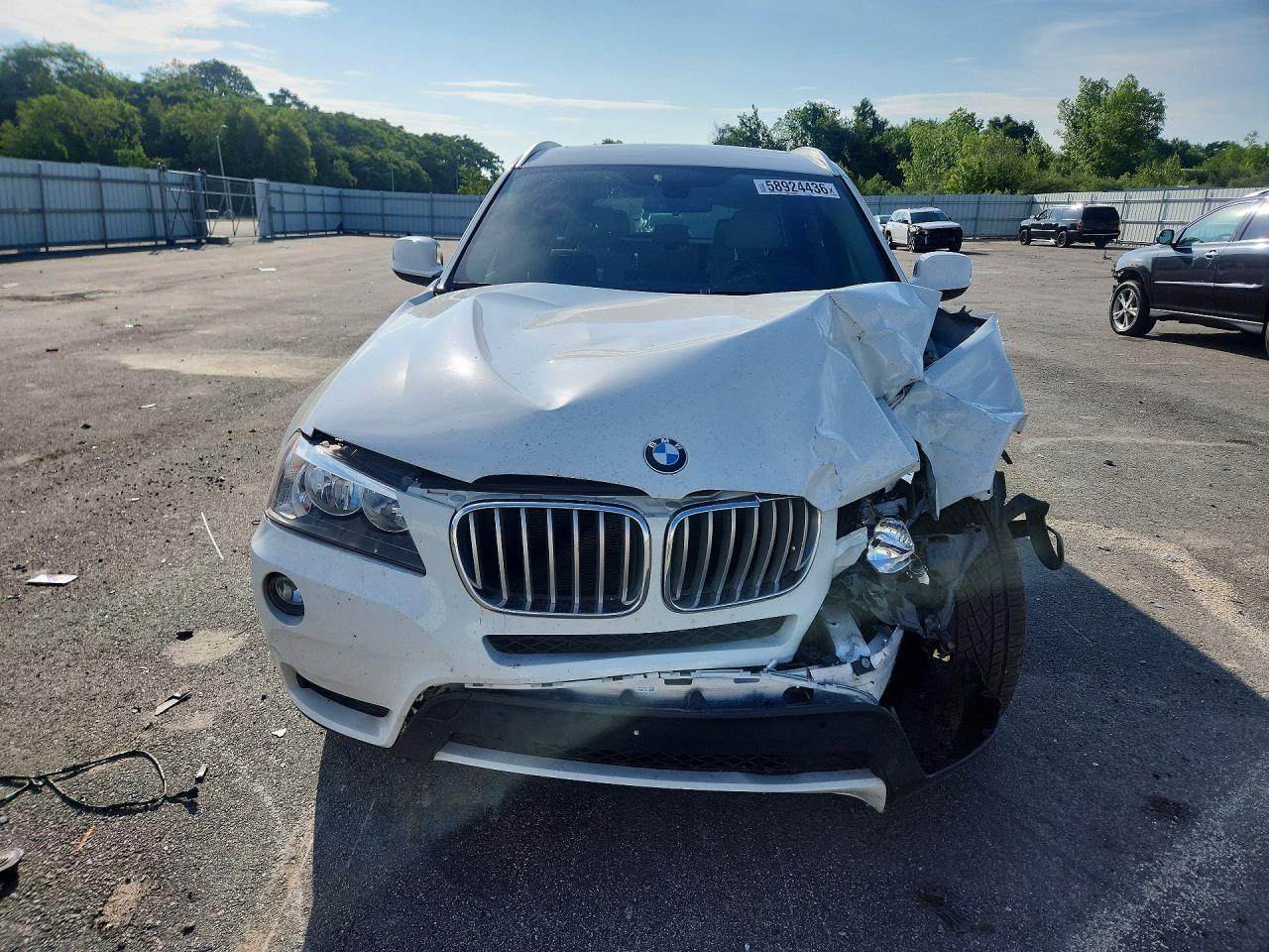 2014 Bmw X3 Xdrive28i White vin: 5UXWX9C5XE0D33168