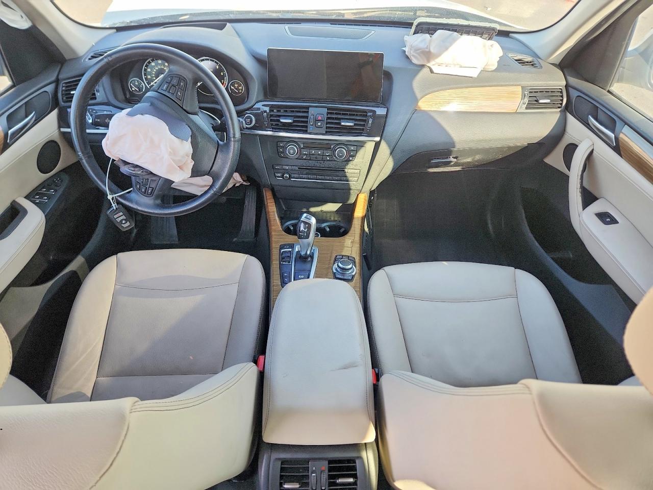 2014 Bmw X3 Xdrive28i White vin: 5UXWX9C5XE0D33168