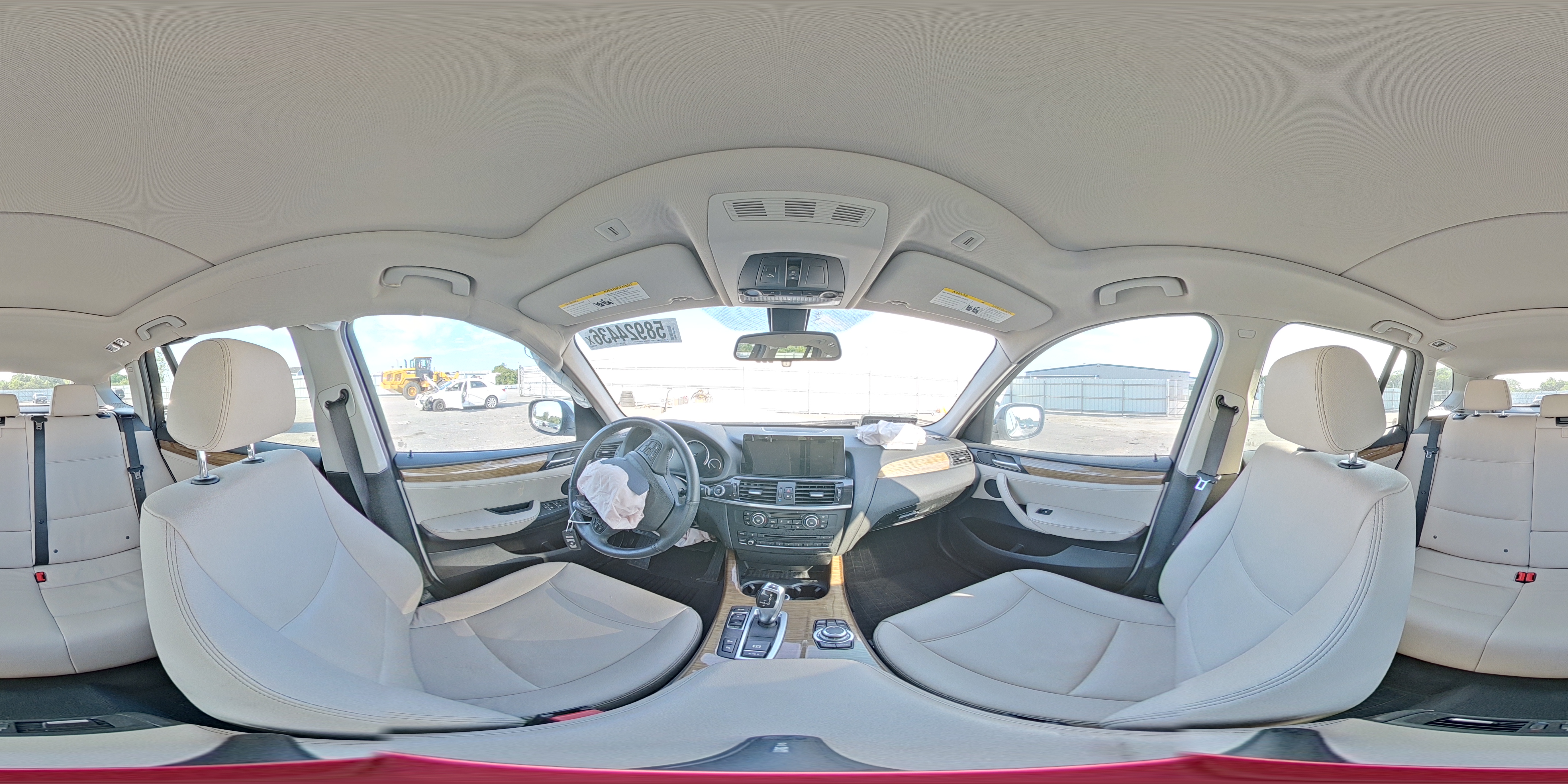 2014 Bmw X3 Xdrive28i White vin: 5UXWX9C5XE0D33168