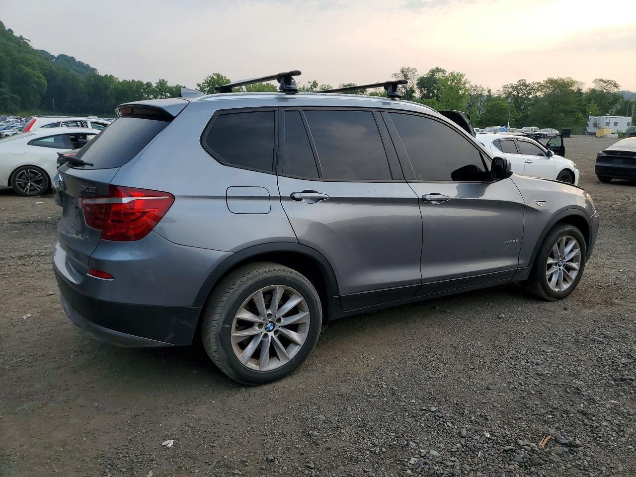 2014 Bmw X3 Xdrive28i Silver vin: 5UXWX9C5XE0D33851