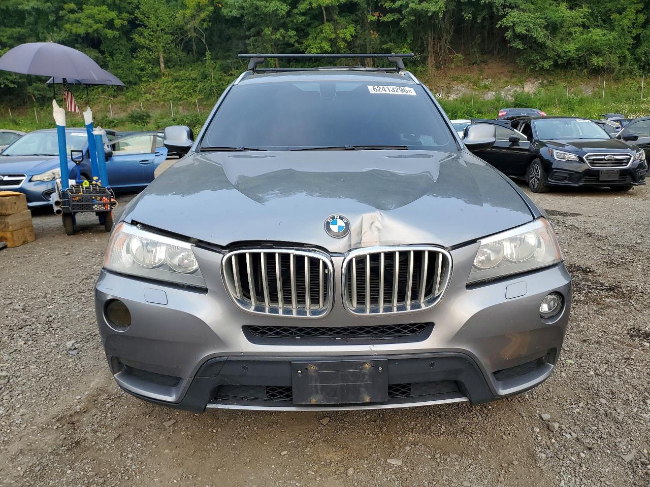 2014 Bmw X3 Xdrive28i Silver vin: 5UXWX9C5XE0D33851