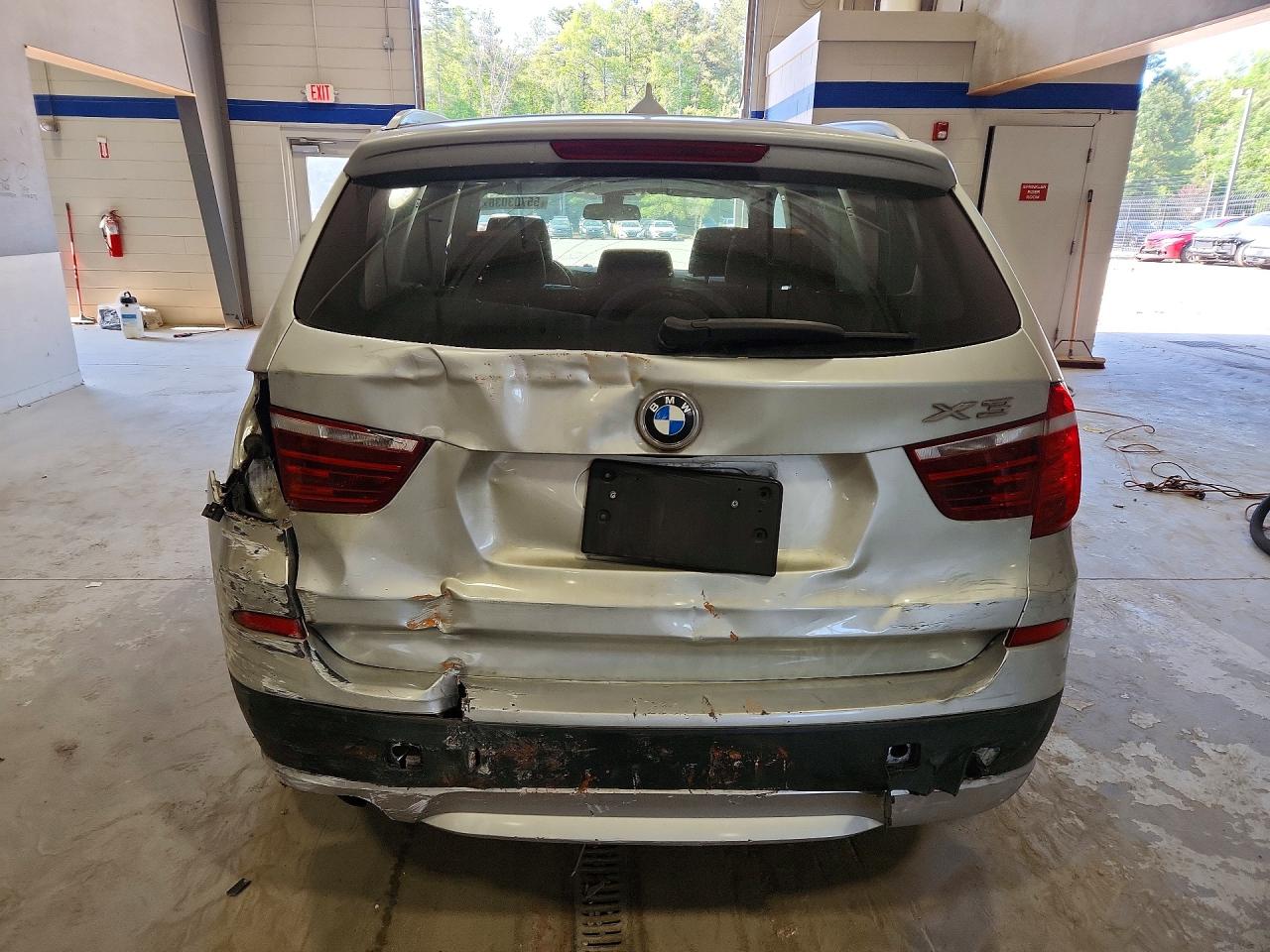 2014 Bmw X3 Xdrive28i Silver vin: 5UXWX9C5XE0D34370