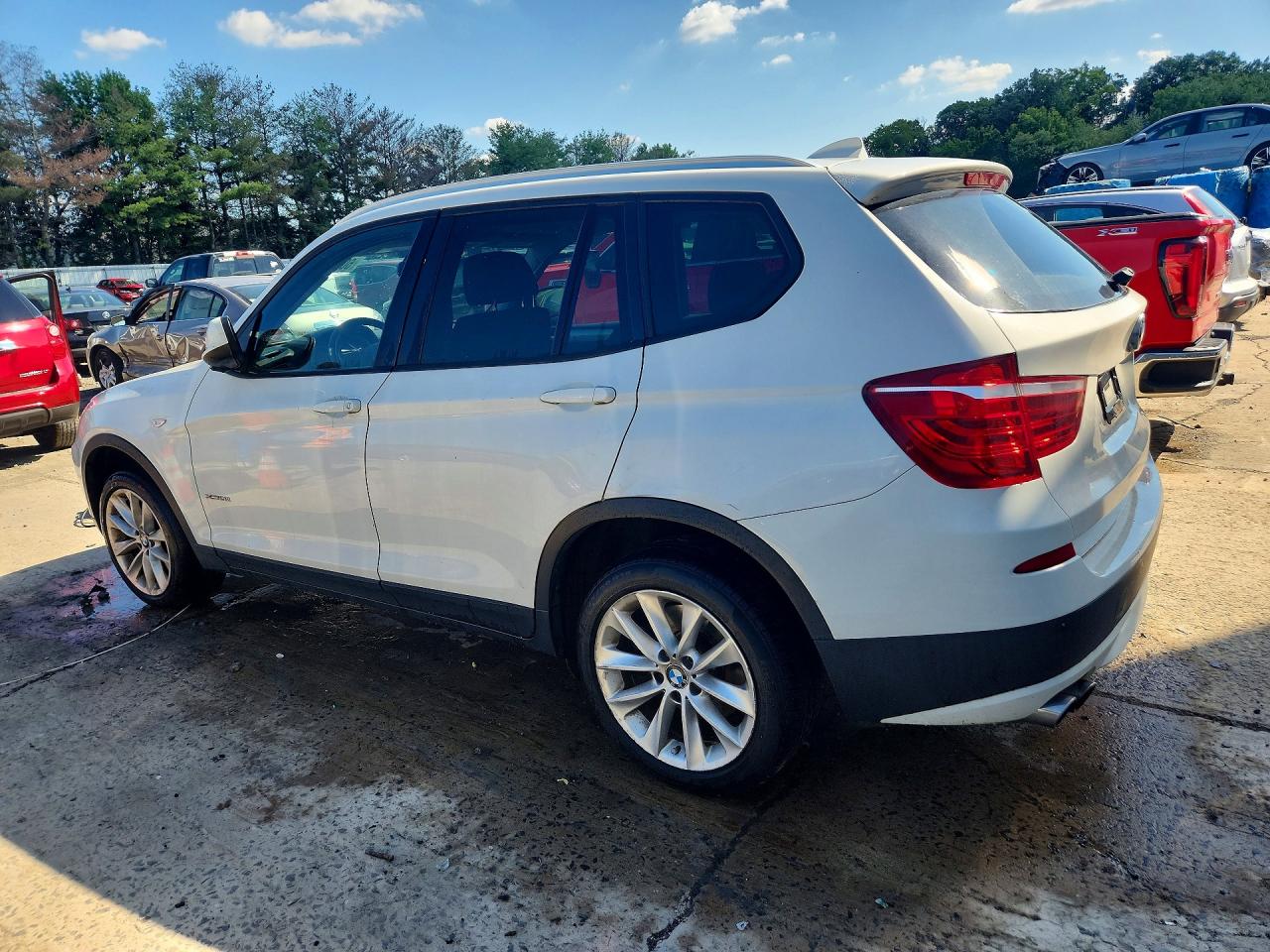 2014 Bmw X3 Xdrive28i White vin: 5UXWX9C5XE0D35681