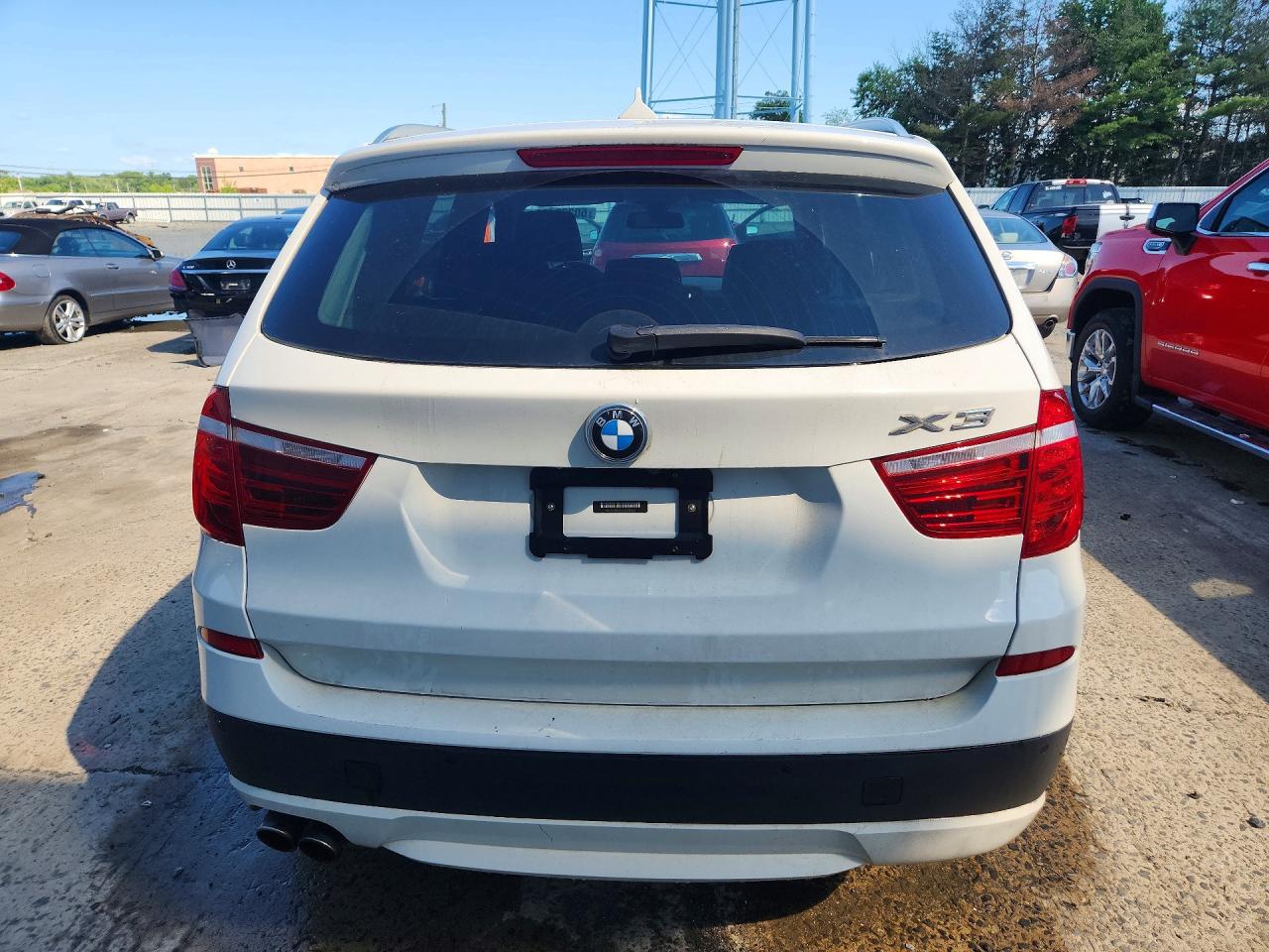 2014 Bmw X3 Xdrive28i White vin: 5UXWX9C5XE0D35681