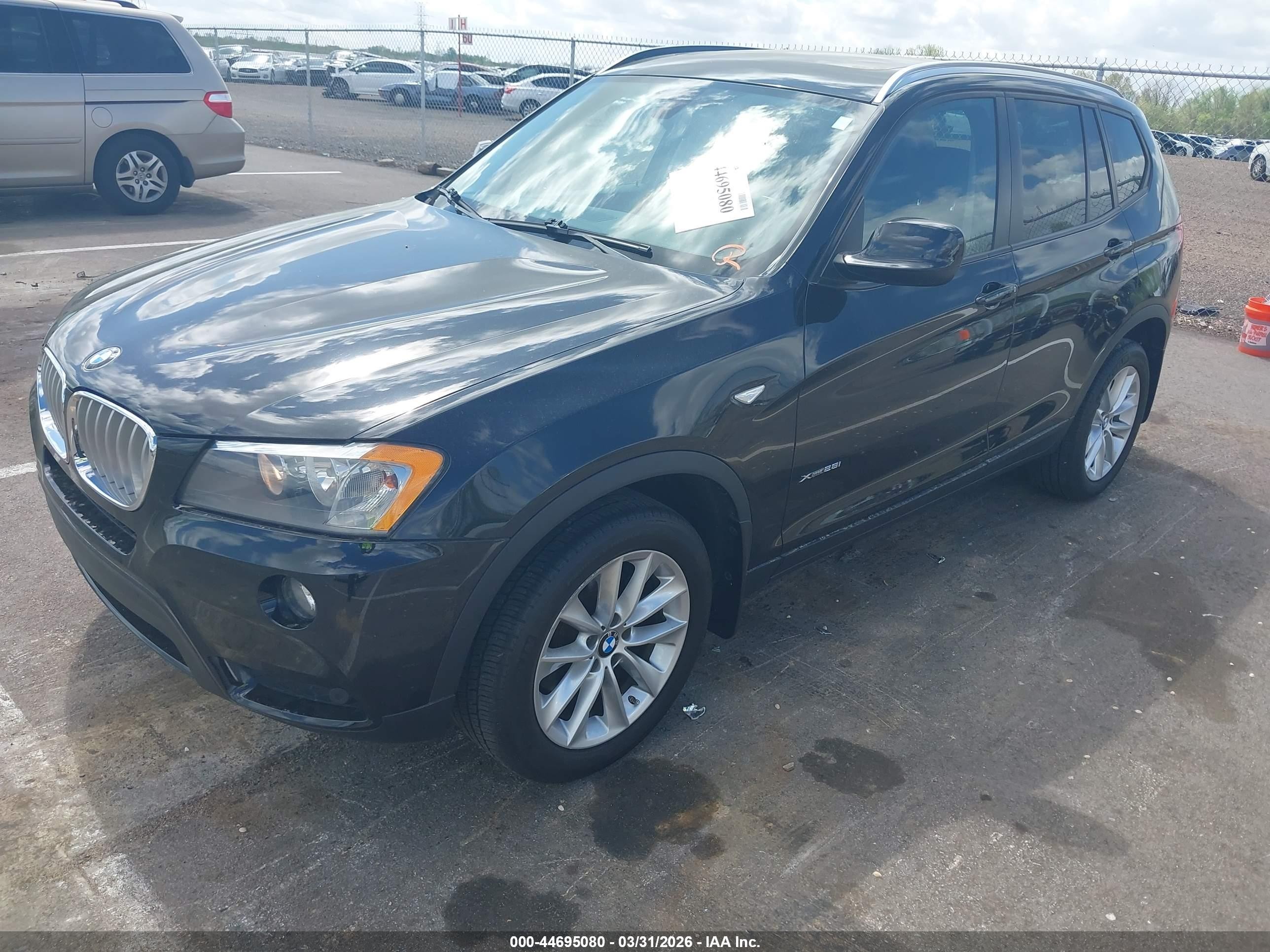 2014 Bmw X3 Xdrive28i Black vin: 5UXWX9C5XE0D36085