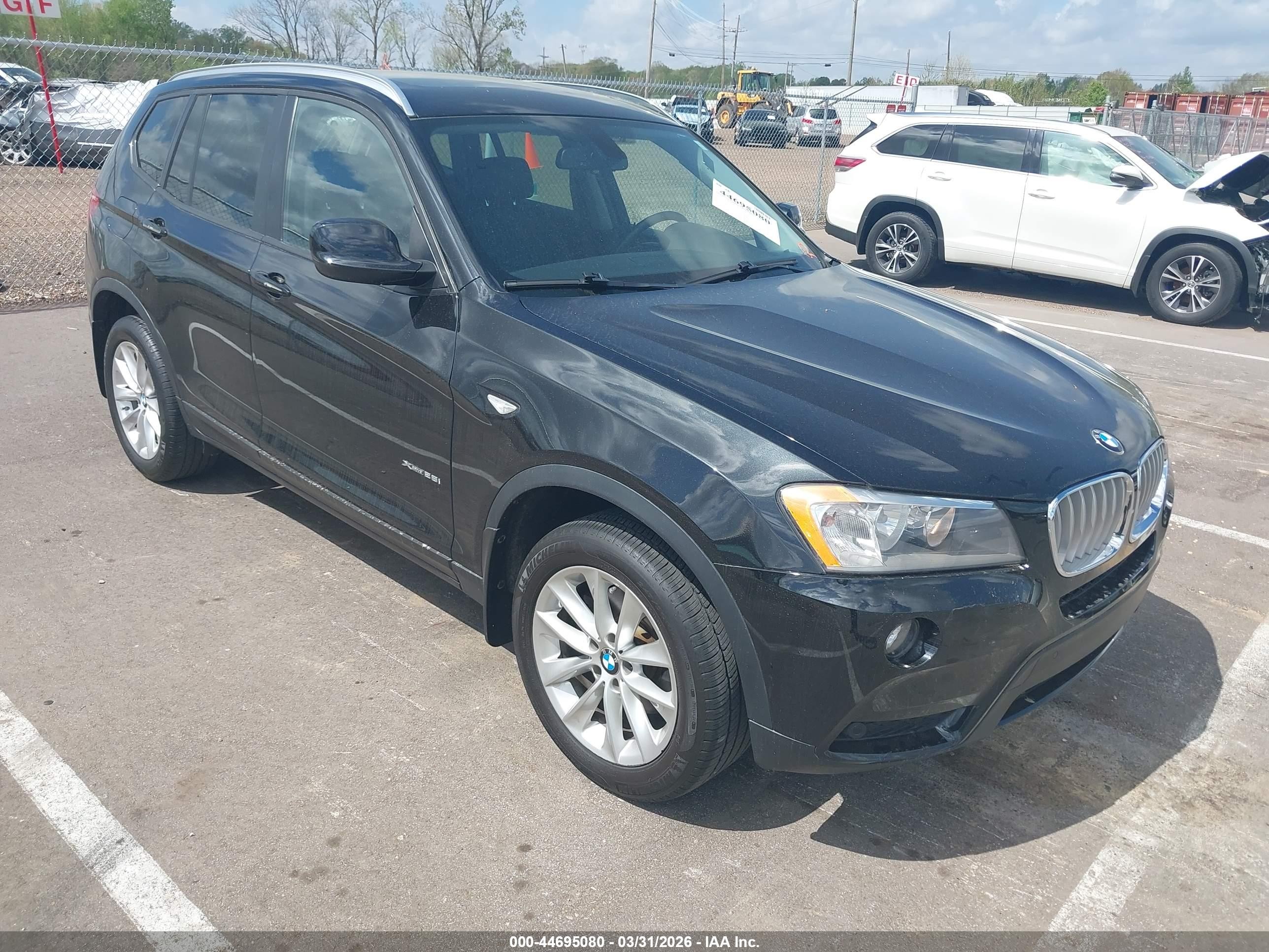2014 Bmw X3 Xdrive28i Black vin: 5UXWX9C5XE0D36085