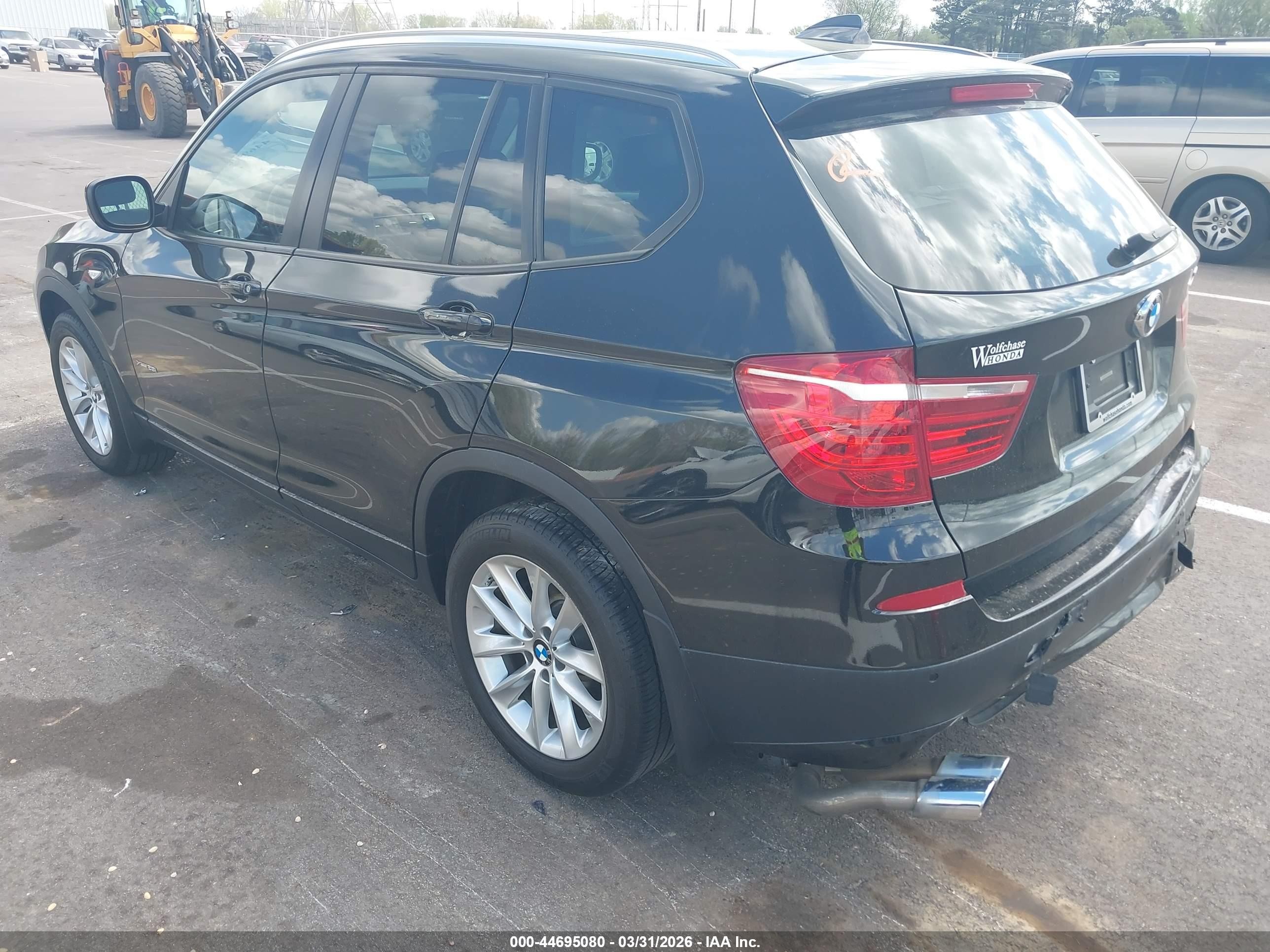 2014 Bmw X3 Xdrive28i Black vin: 5UXWX9C5XE0D36085