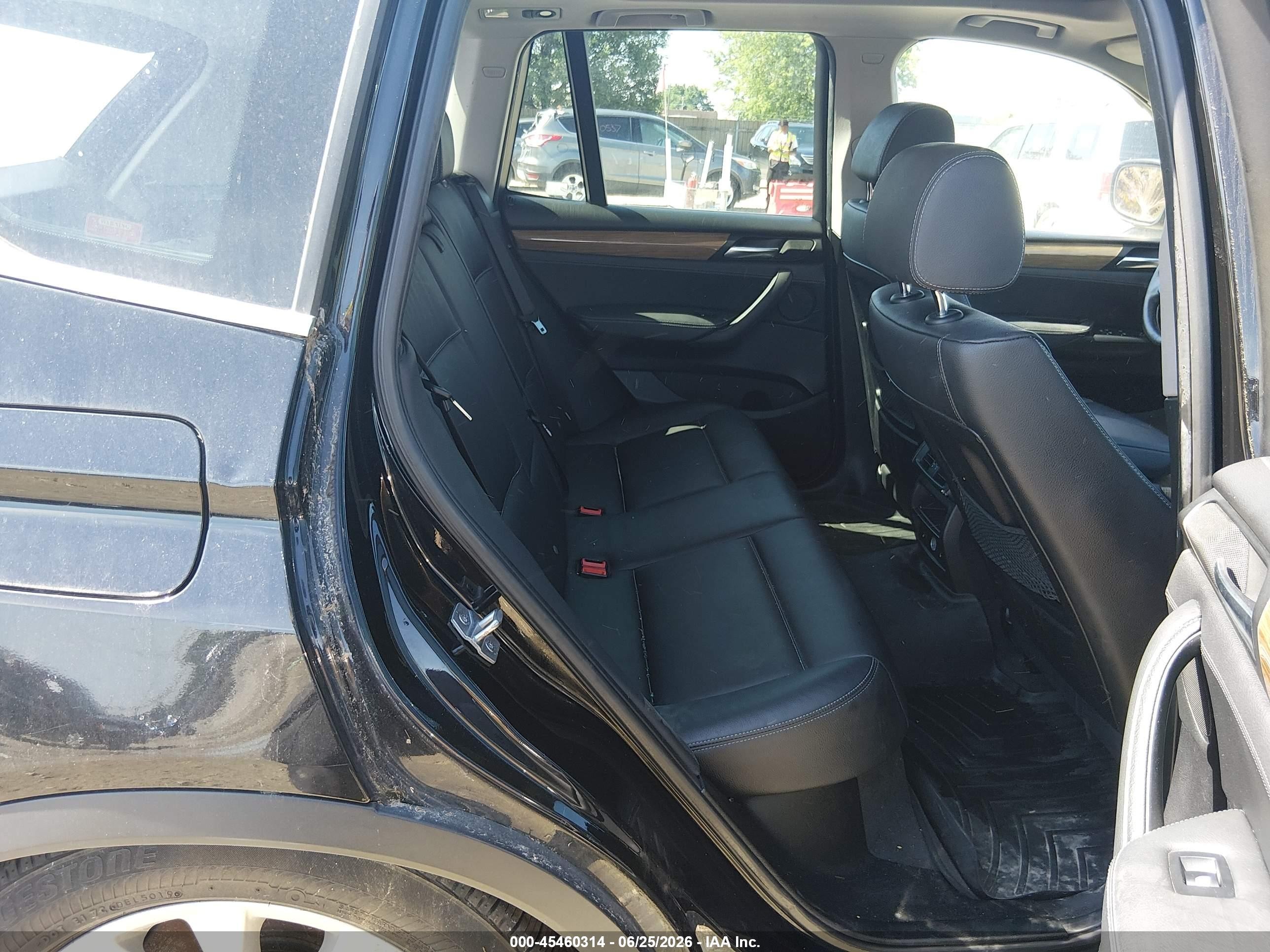 2014 Bmw X3 Xdrive28i Black vin: 5UXWX9C5XE0D37852