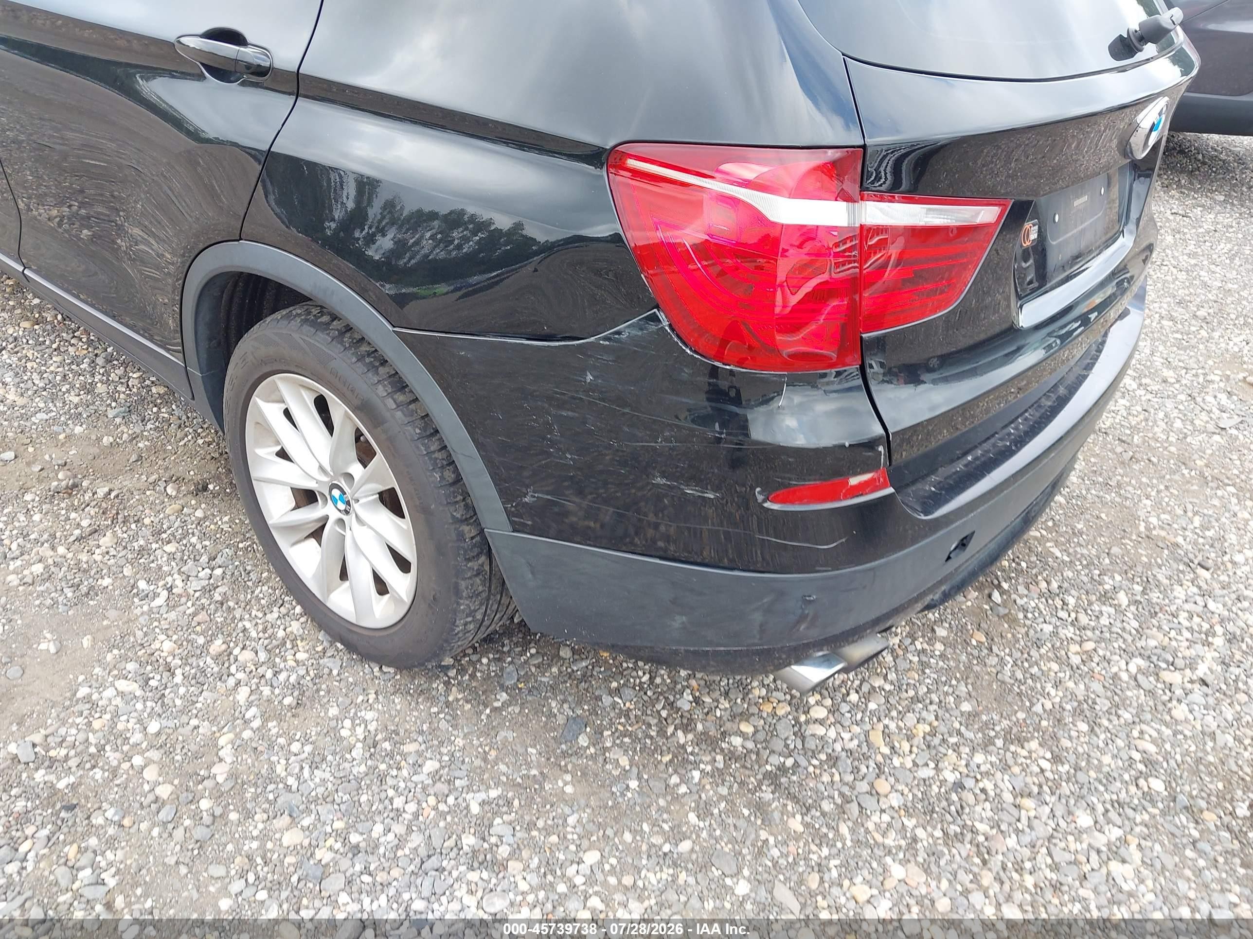 2014 Bmw X3 Xdrive28i Черный vin: 5UXWX9C5XE0D38807