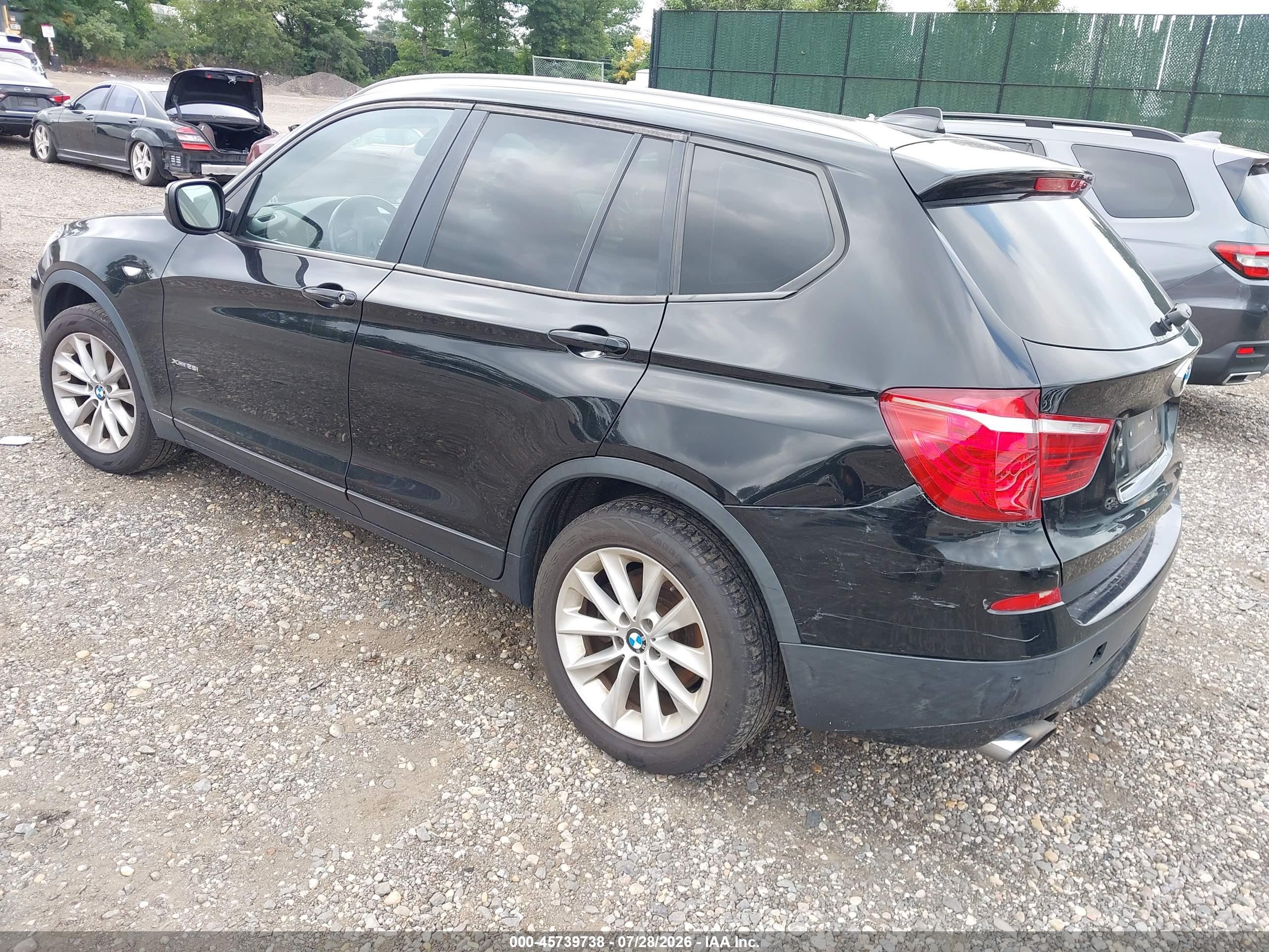 2014 Bmw X3 Xdrive28i Черный vin: 5UXWX9C5XE0D38807