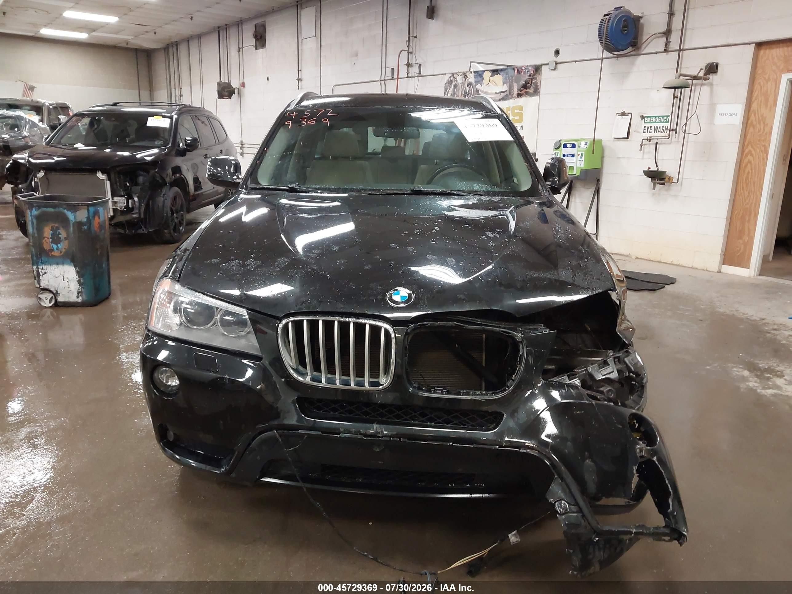 2014 Bmw X3 Xdrive28i Black vin: 5UXWX9C5XE0D39830
