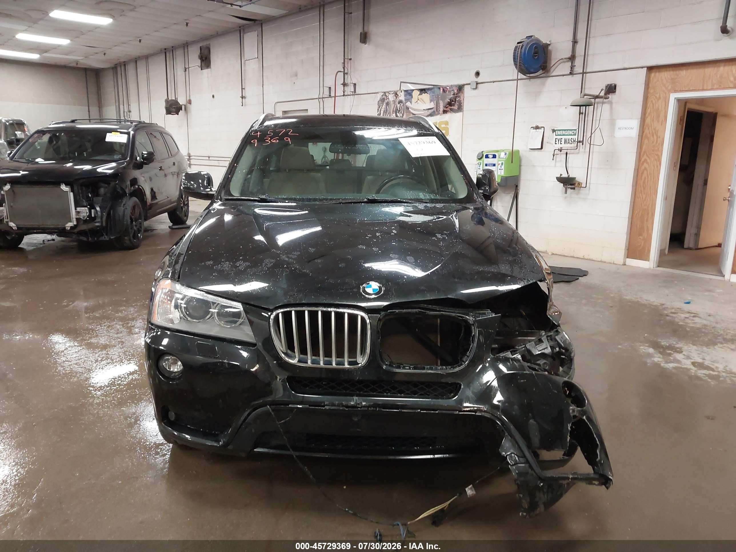 2014 Bmw X3 Xdrive28i Black vin: 5UXWX9C5XE0D39830