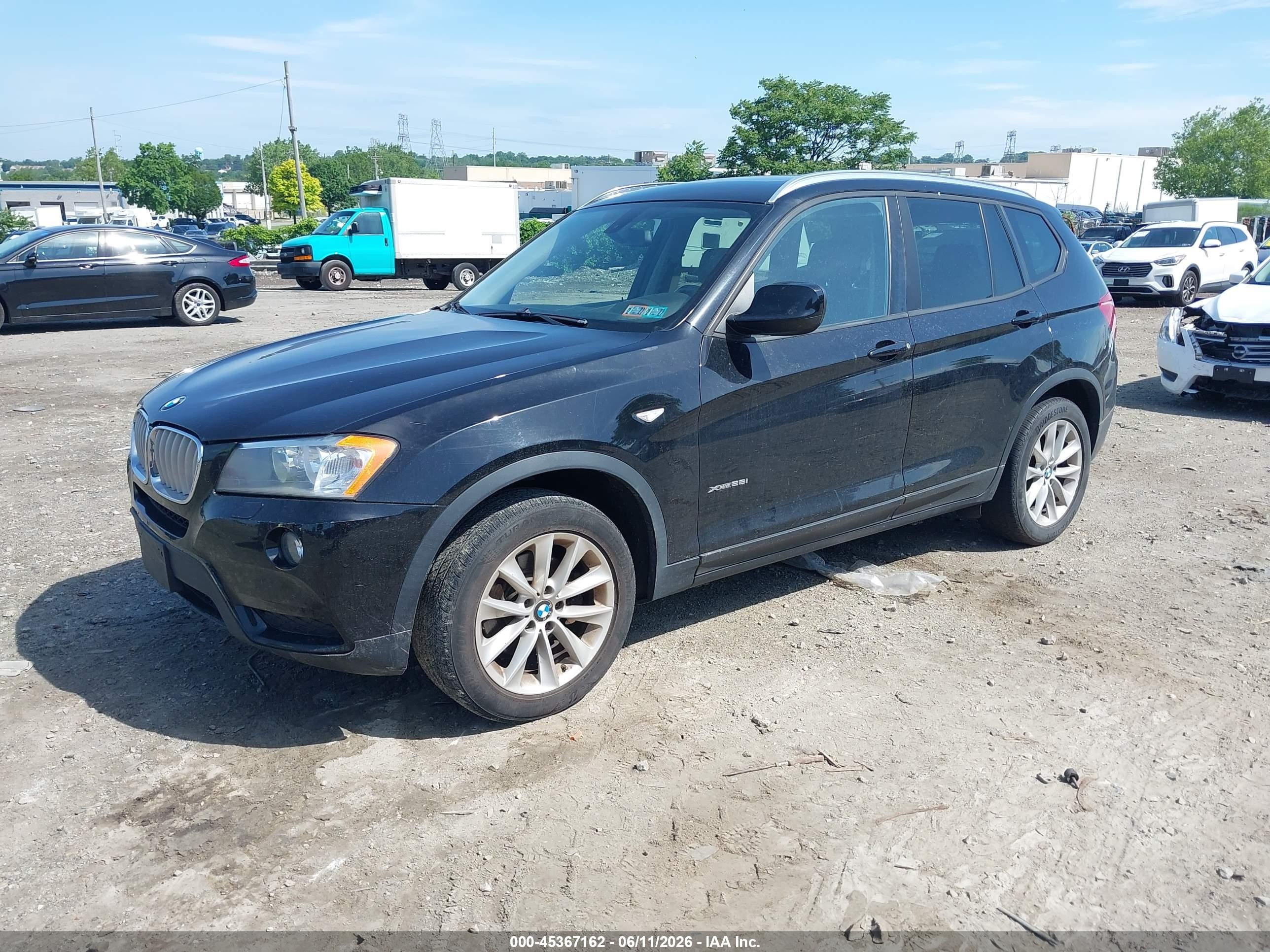 2014 Bmw X3 Xdrive28i Black vin: 5UXWX9C5XE0D40847