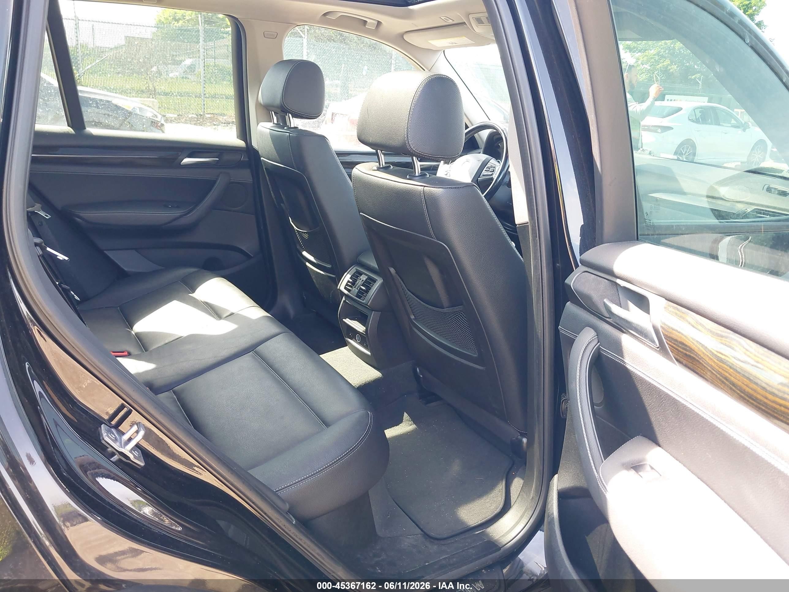 2014 Bmw X3 Xdrive28i Black vin: 5UXWX9C5XE0D40847