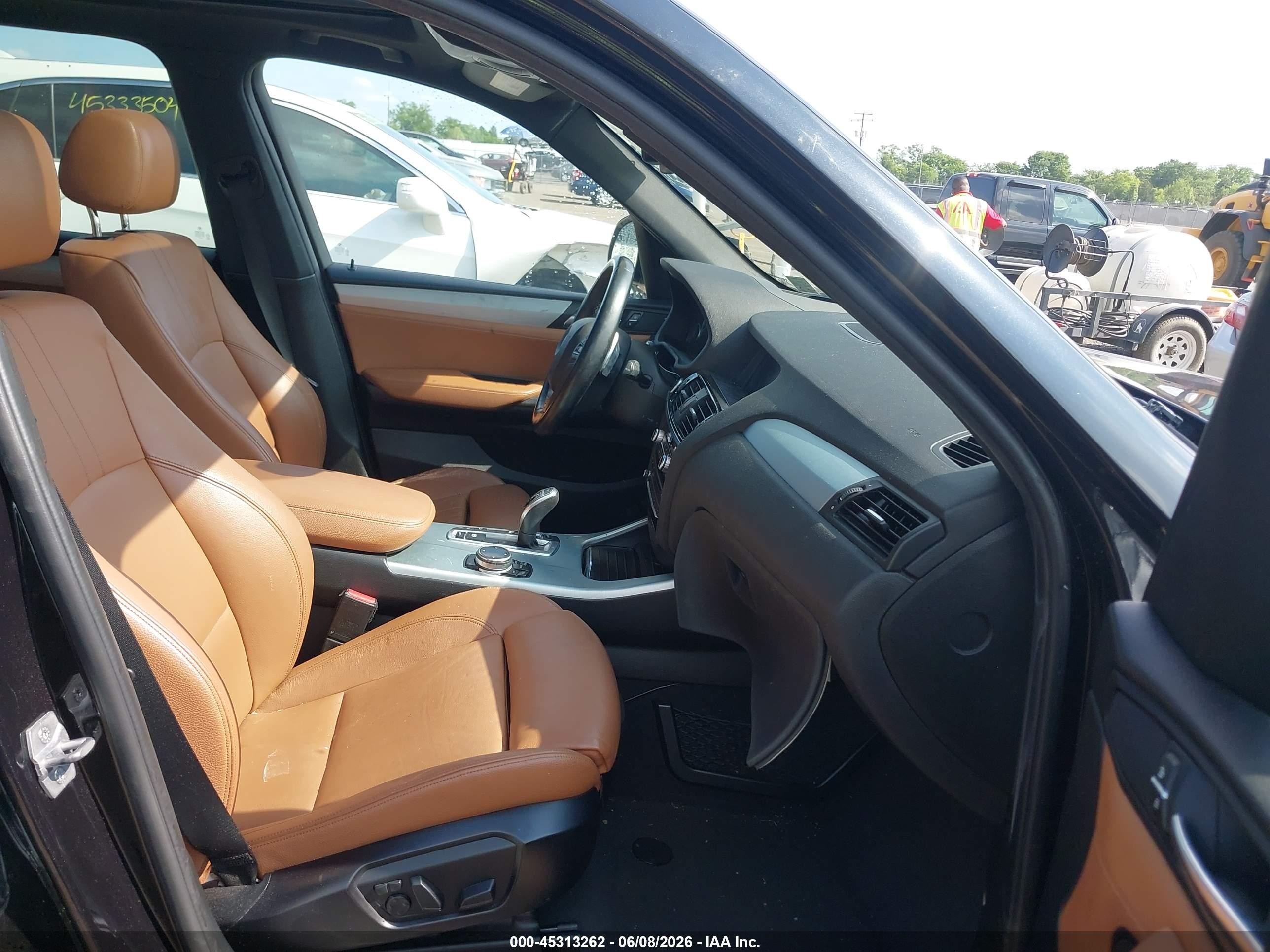 2015 Bmw X3 Xdrive28i Black vin: 5UXWX9C5XF0D47489