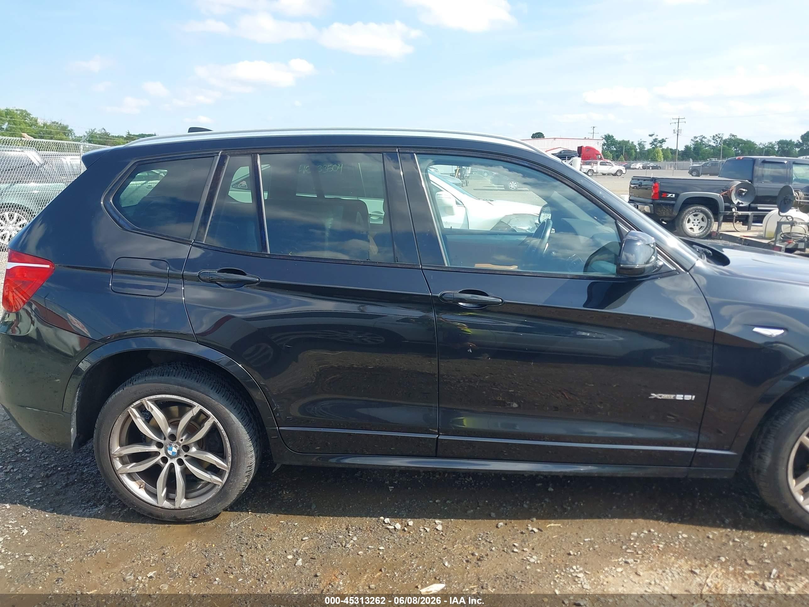 2015 Bmw X3 Xdrive28i Black vin: 5UXWX9C5XF0D47489