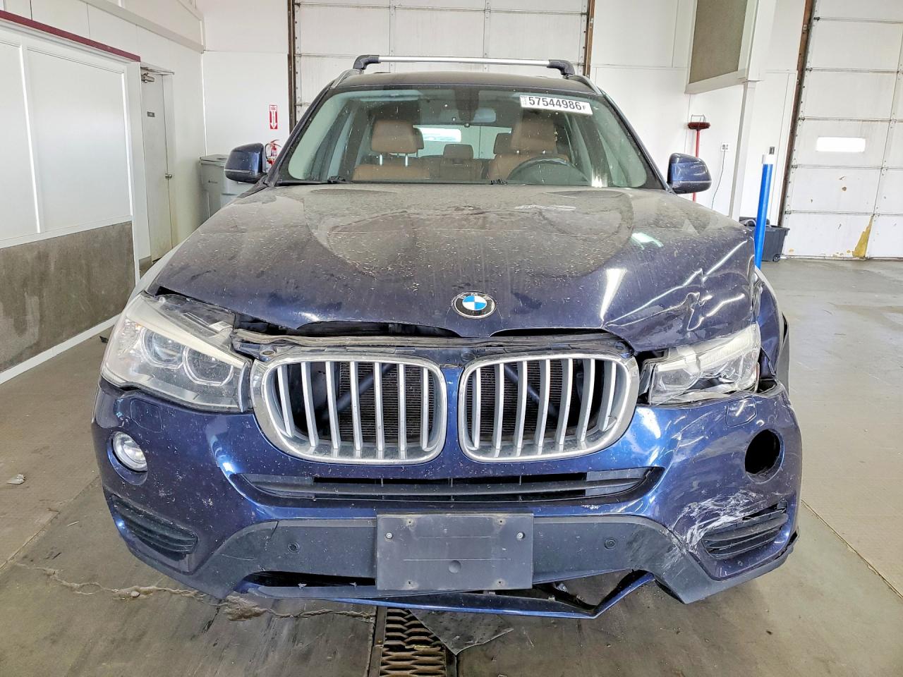2015 Bmw X3 Xdrive28i Blue vin: 5UXWX9C5XF0D48738