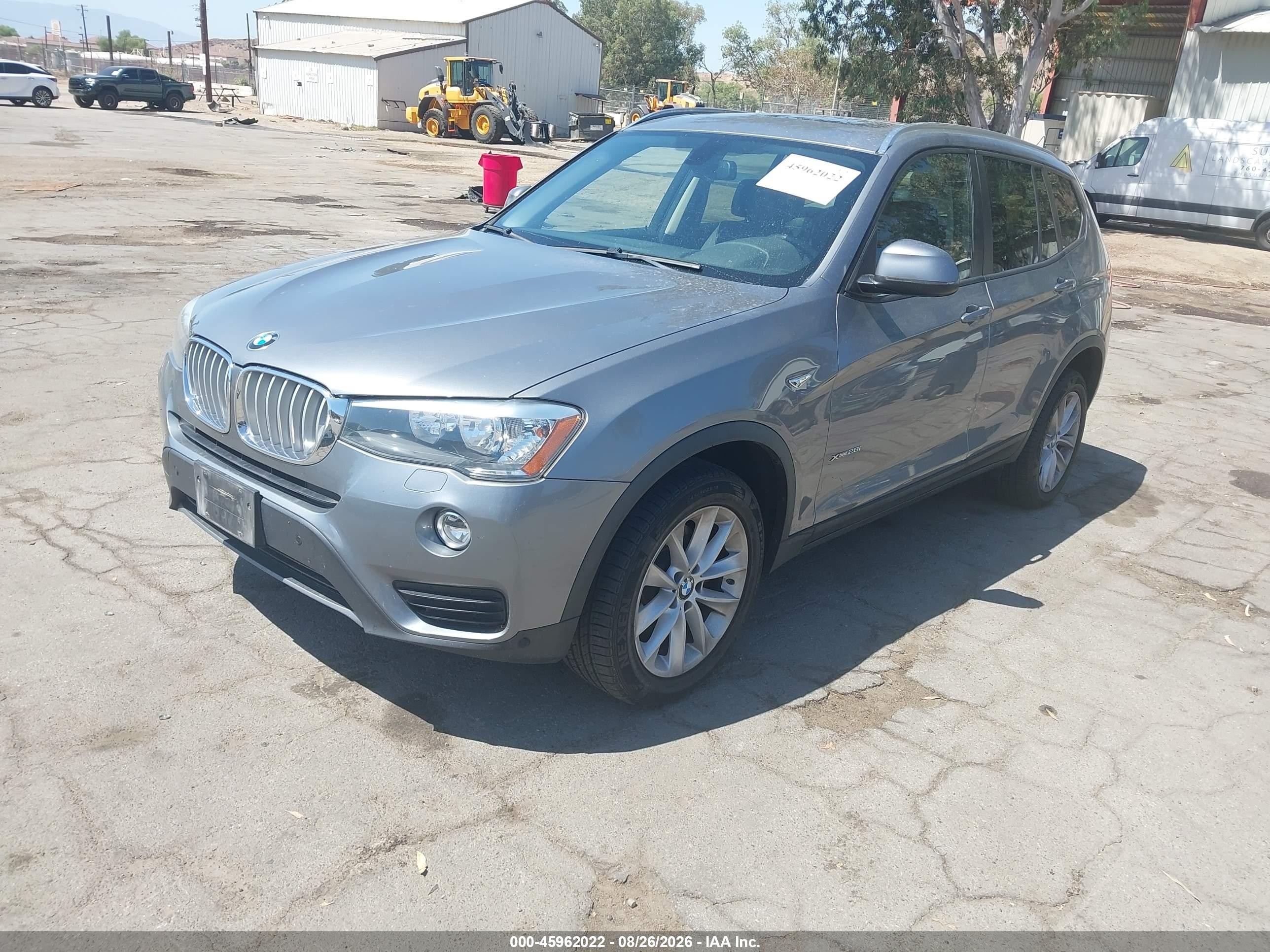 2015 Bmw X3 Xdrive28i Silver vin: 5UXWX9C5XF0D51137