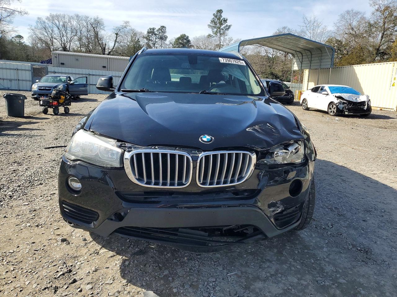 2015 Bmw X3 Xdrive28i Black vin: 5UXWX9C5XF0D53616