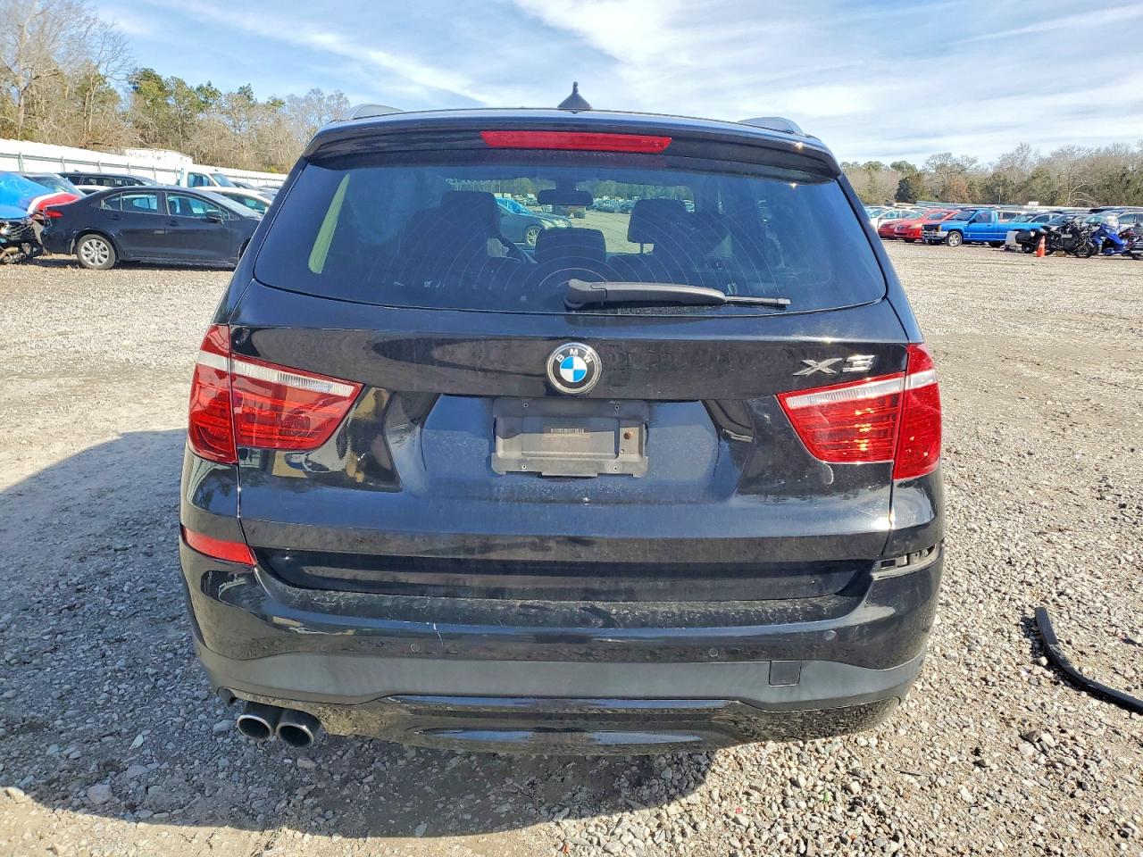 2015 Bmw X3 Xdrive28i Black vin: 5UXWX9C5XF0D53616