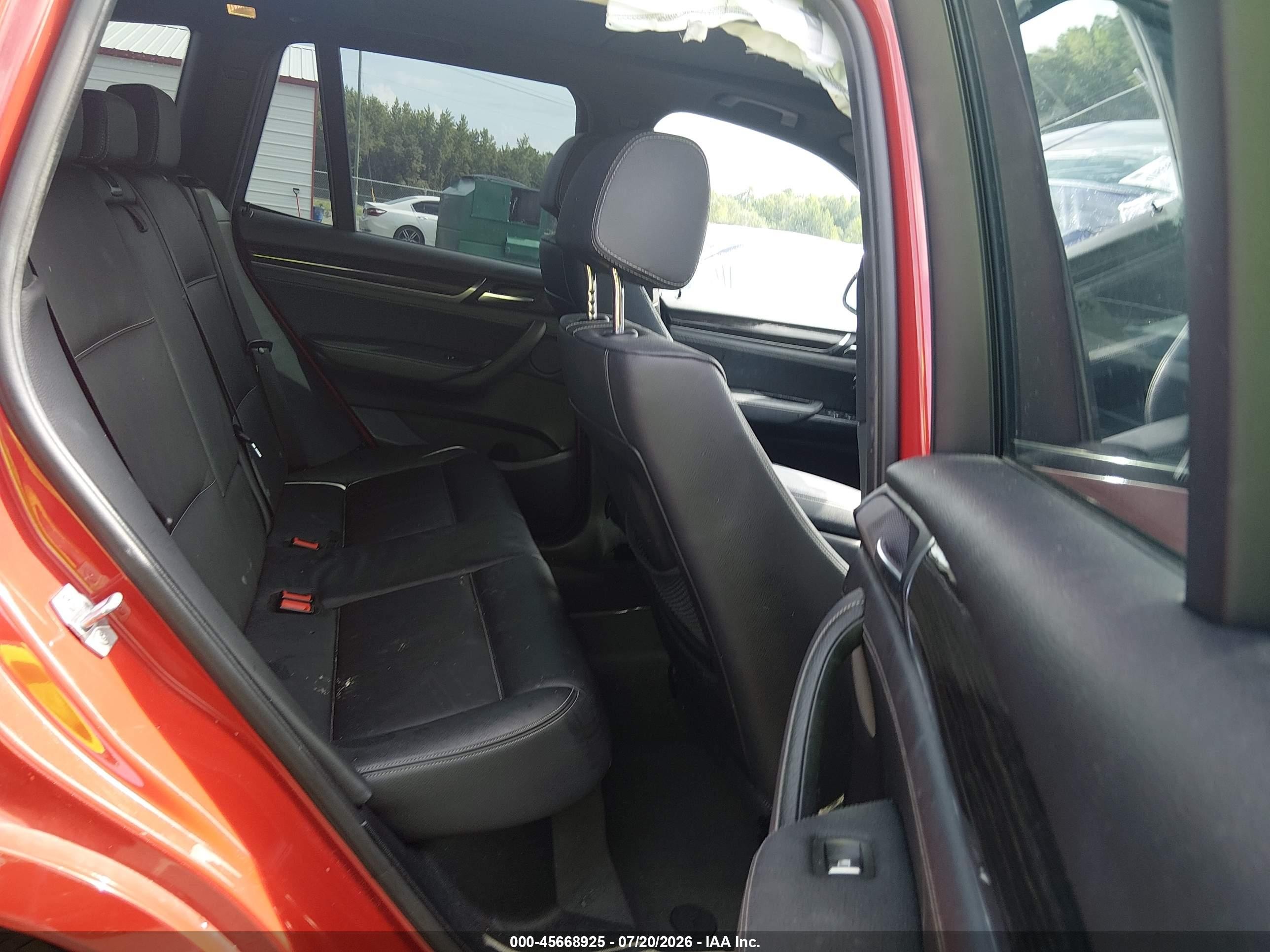 2015 Bmw X3 Xdrive28i Red vin: 5UXWX9C5XF0D57181