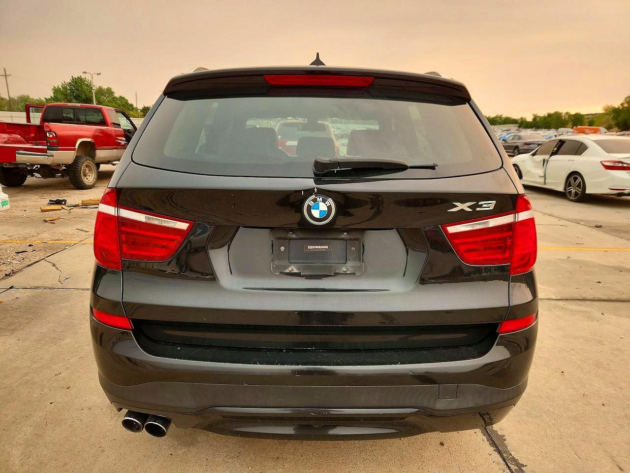 2015 Bmw X3 Xdrive28i Black vin: 5UXWX9C5XF0D58203